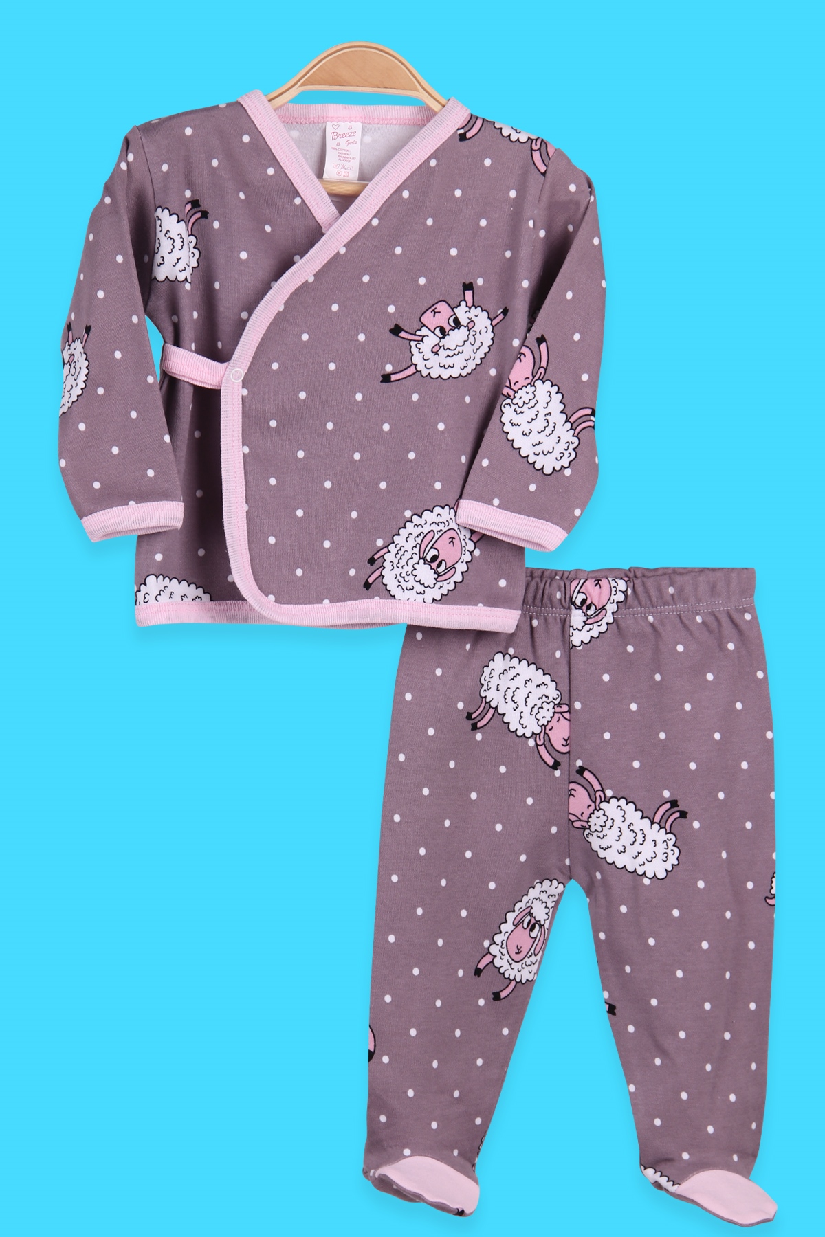 Breeze Kız Bebek Hastane Çıkışı 3 lü Kuzucuklu Gülkurusu (0-3 Ay-4 Ay)
