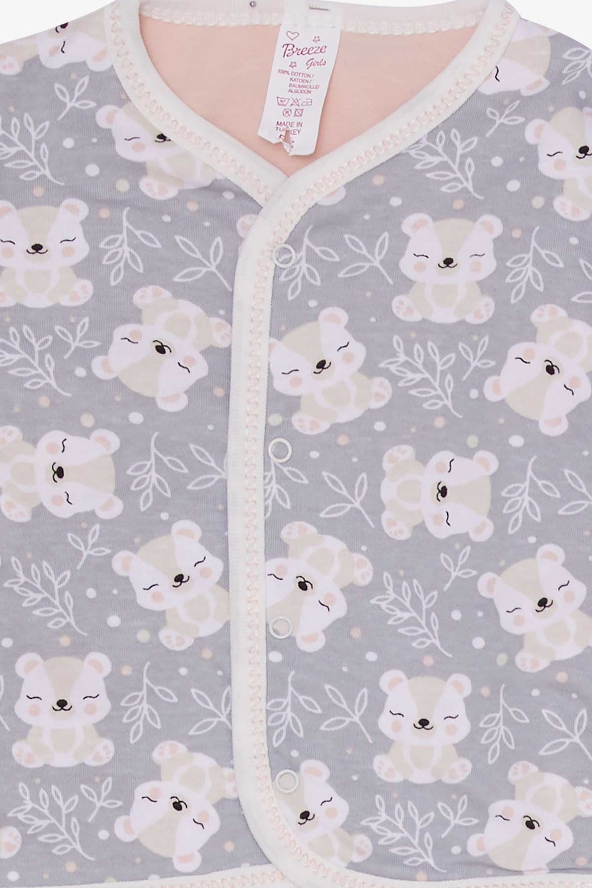 Breeze Kız Bebek Hastane Çıkışı 8 li Ayıcık Desenli Mint Yeşili (0-3 Ay)