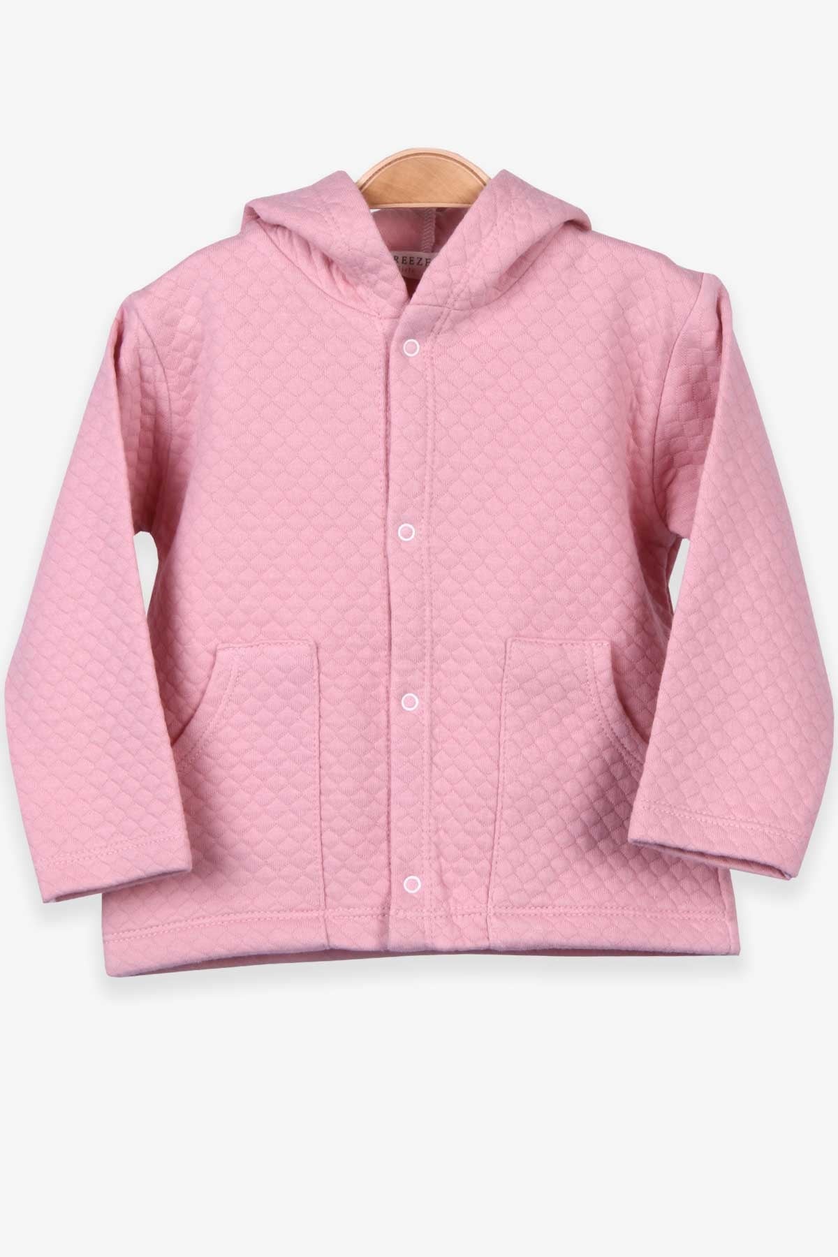 Breeze Kız Bebek Hırka Basic Gülkurusu (0-3-9 Ay)