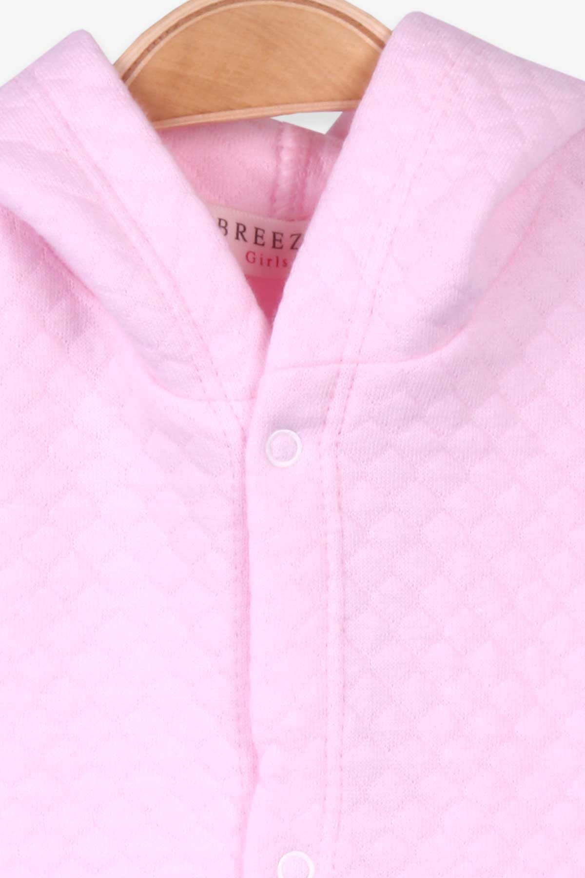Breeze Kız Bebek Hırka Basic Pembe (0-3-9 Ay)