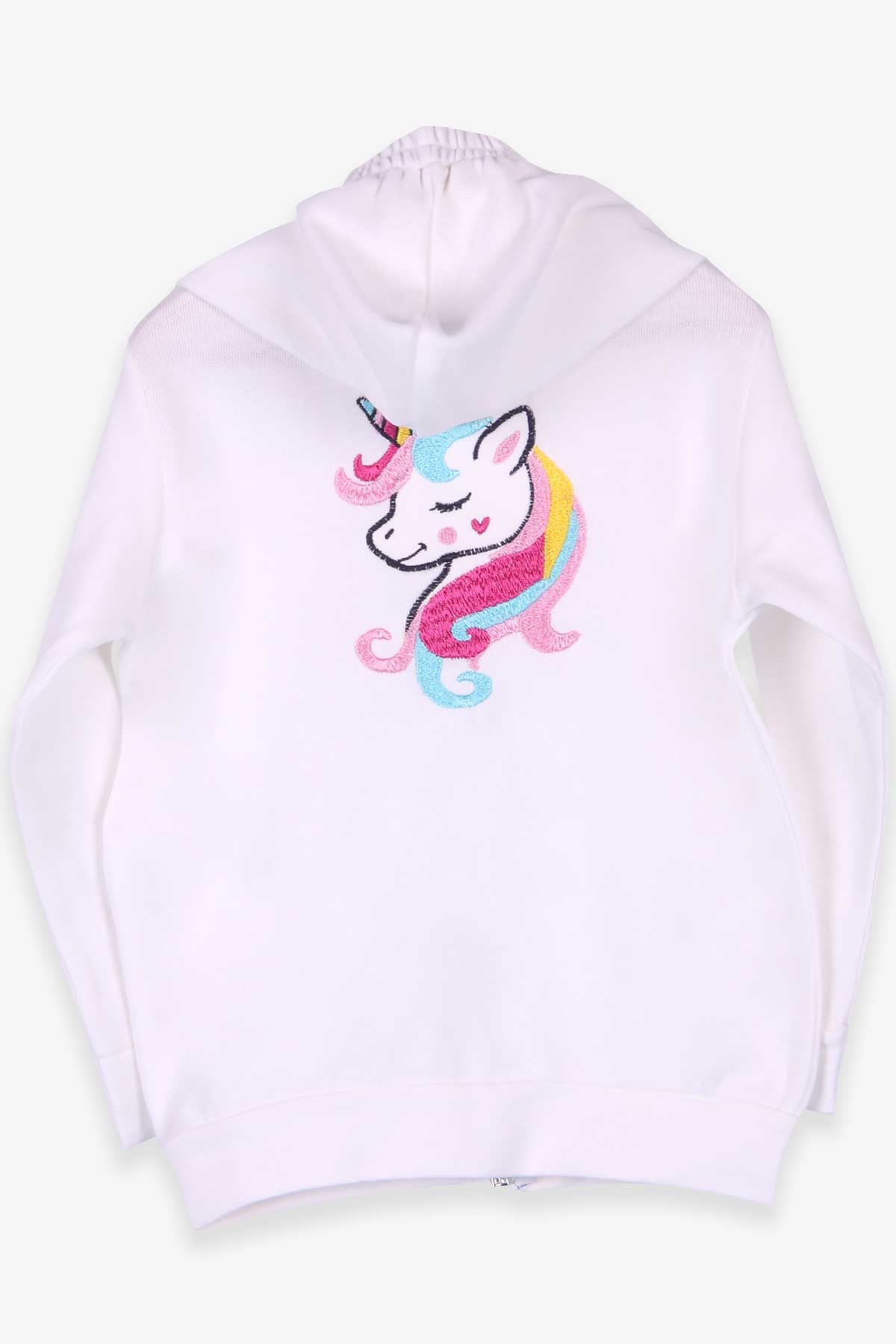 Breeze Kız Bebek Hırka Unicorn Ekru (9 Ay-3 Yaş)