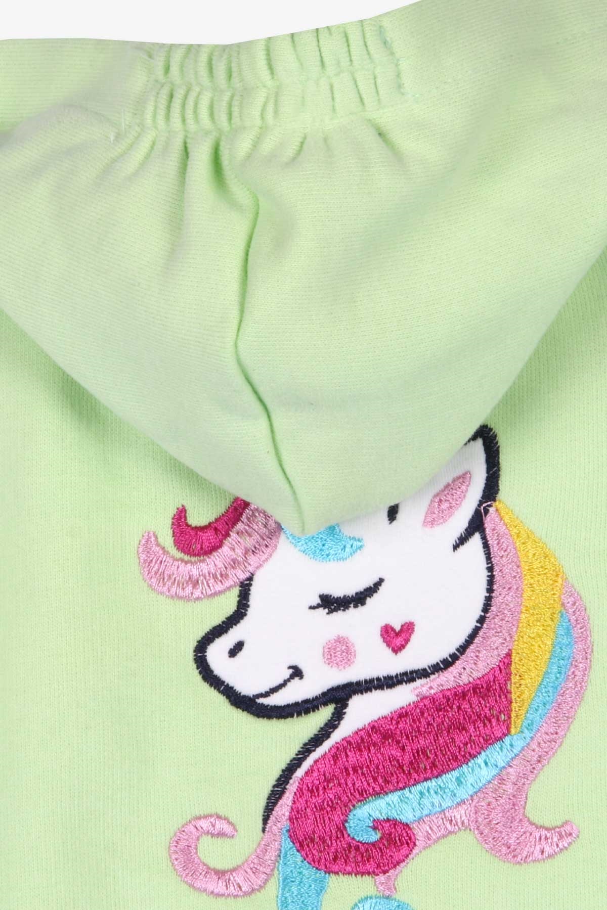 Breeze Kız Bebek Hırka Unicorn Fıstık Yeşili (9 Ay-1.5 Yaş)