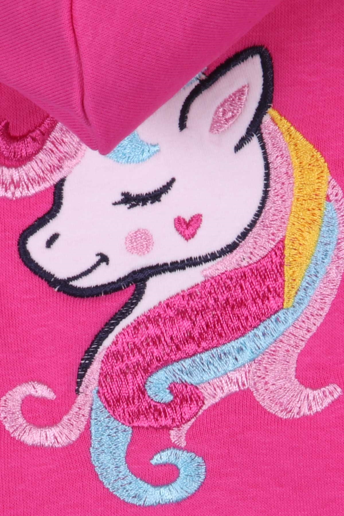 Breeze Kız Bebek Hırka Unicorn Pembe (9 Ay-3 Yaş)