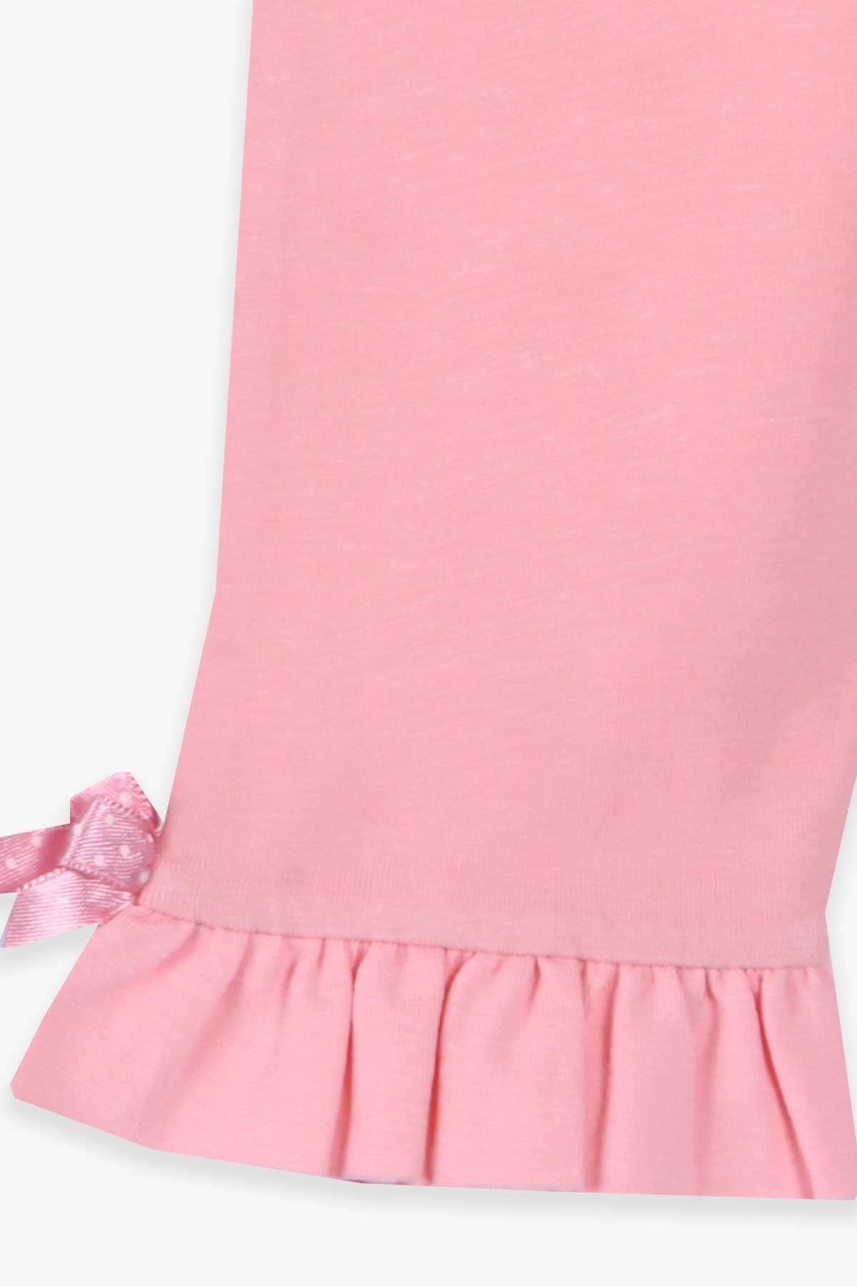 Breeze Kız Bebek Kapri Fiyonklu Fırfırlı Somon (9 Ay-2 Yaş)