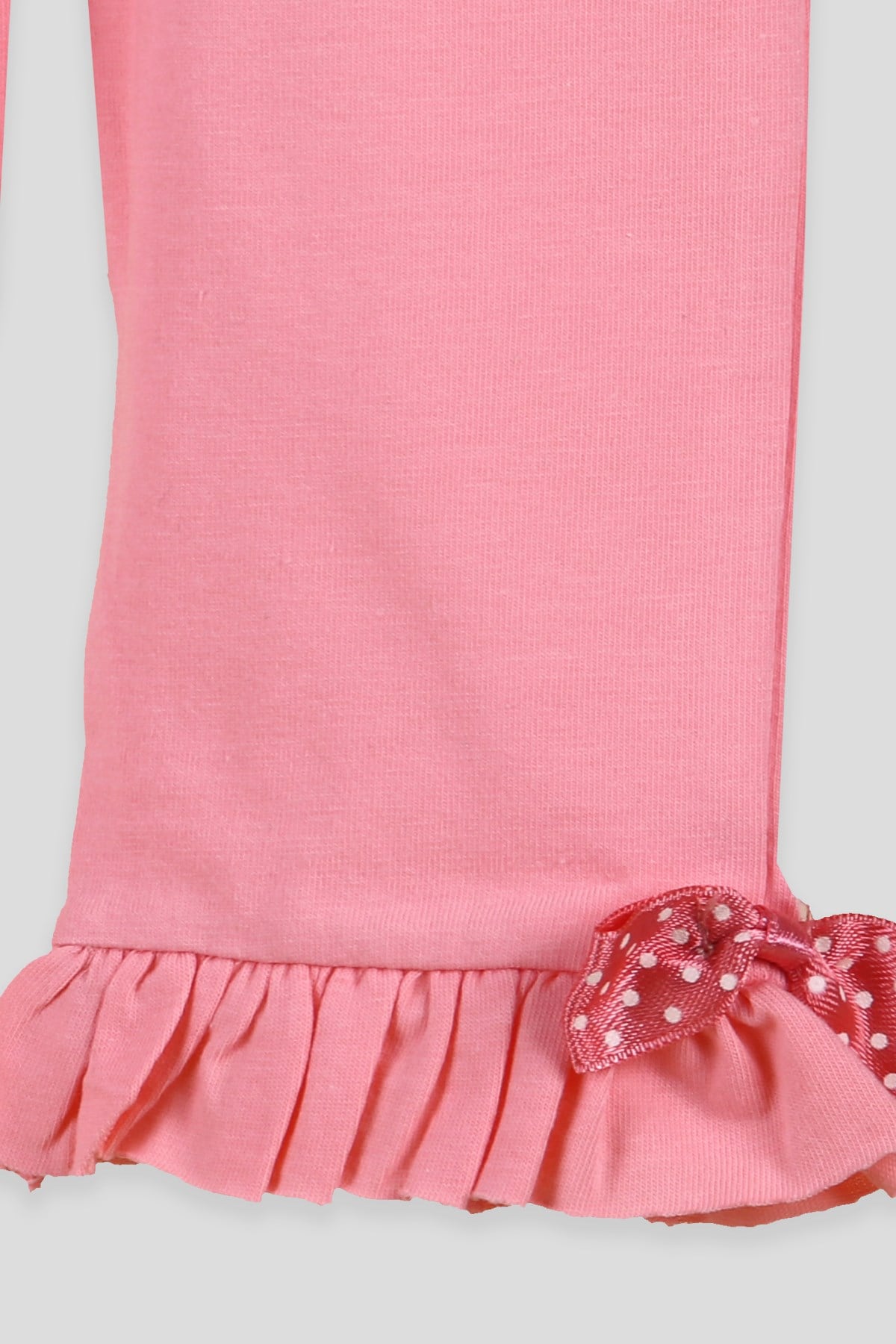 Breeze Kız Bebek Kapri Fiyonklu Fırfırlı Somon (9 Ay-5 Yaş)