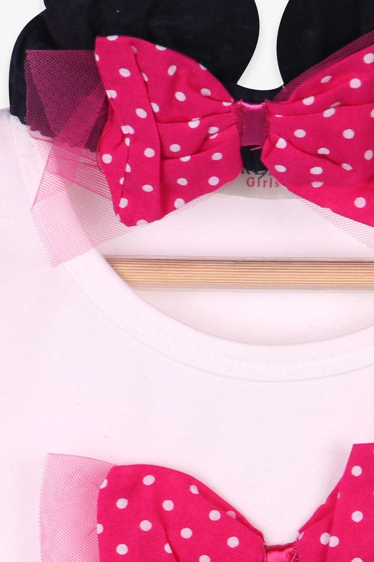 Breeze Kız Bebek Kapri Taytlı Takım Kulaklı Bandanalı Ekru (6 Ay-2 Yaş)