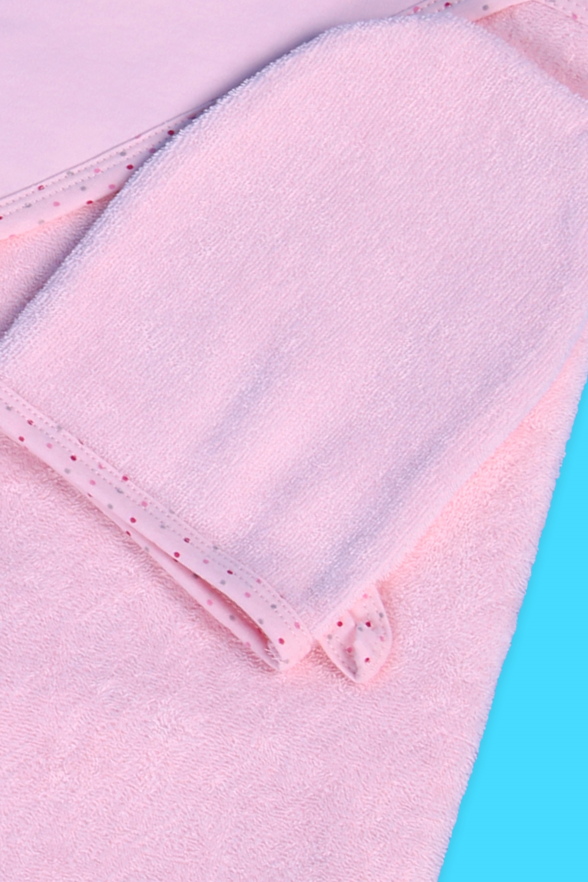 Breeze Kız Bebek Kurulama Banyo Havlusu Kedili Pembe