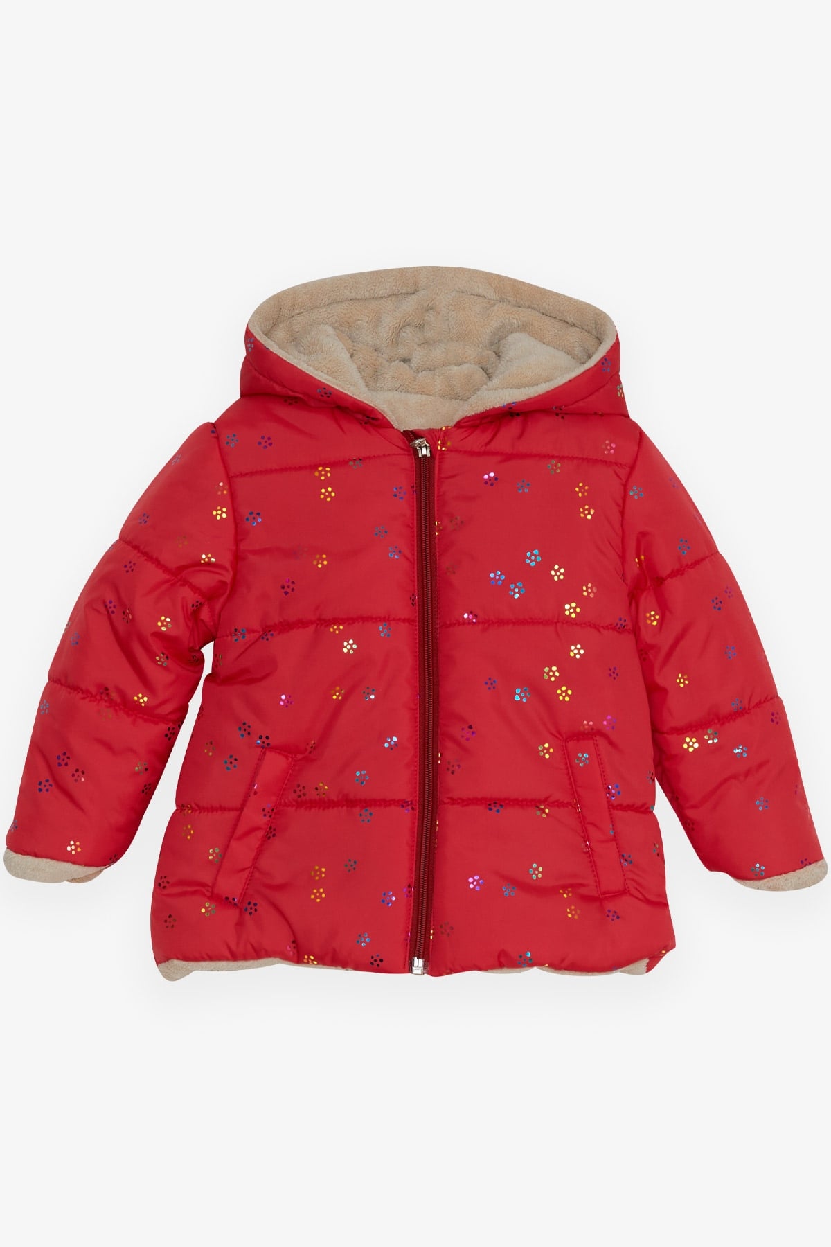 Breeze Kız Bebek Mont Renkli Sim Desenli Narçiçeği (6 Ay-2 Yaş)