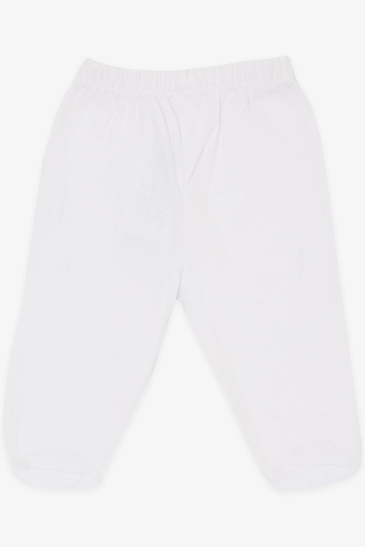 Breeze Kız Bebek Patikli Alt Basic Beyaz (0-3 Ay-)