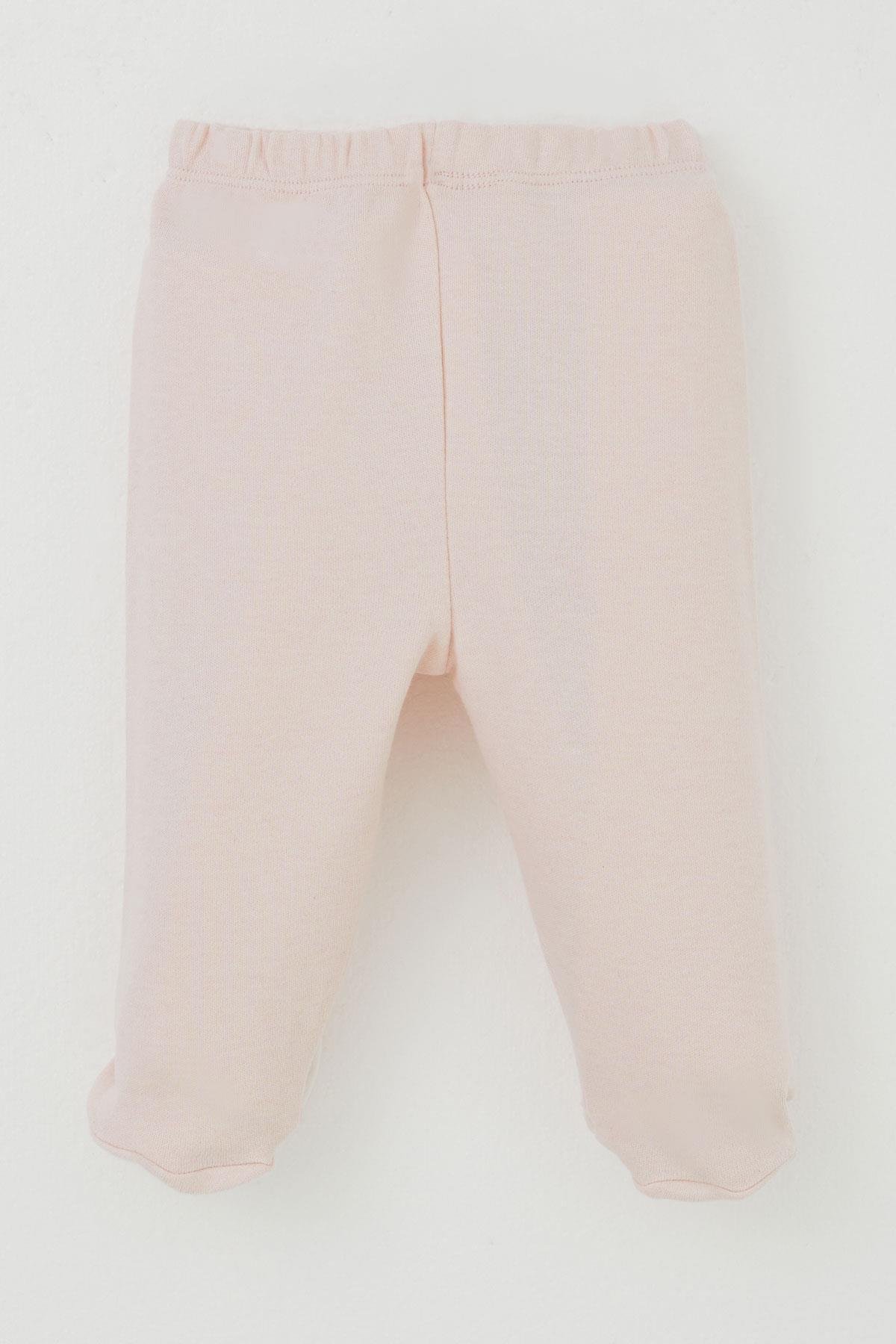 Breeze Kız Bebek Patikli Alt Basic Pudra (0-3 Ay)