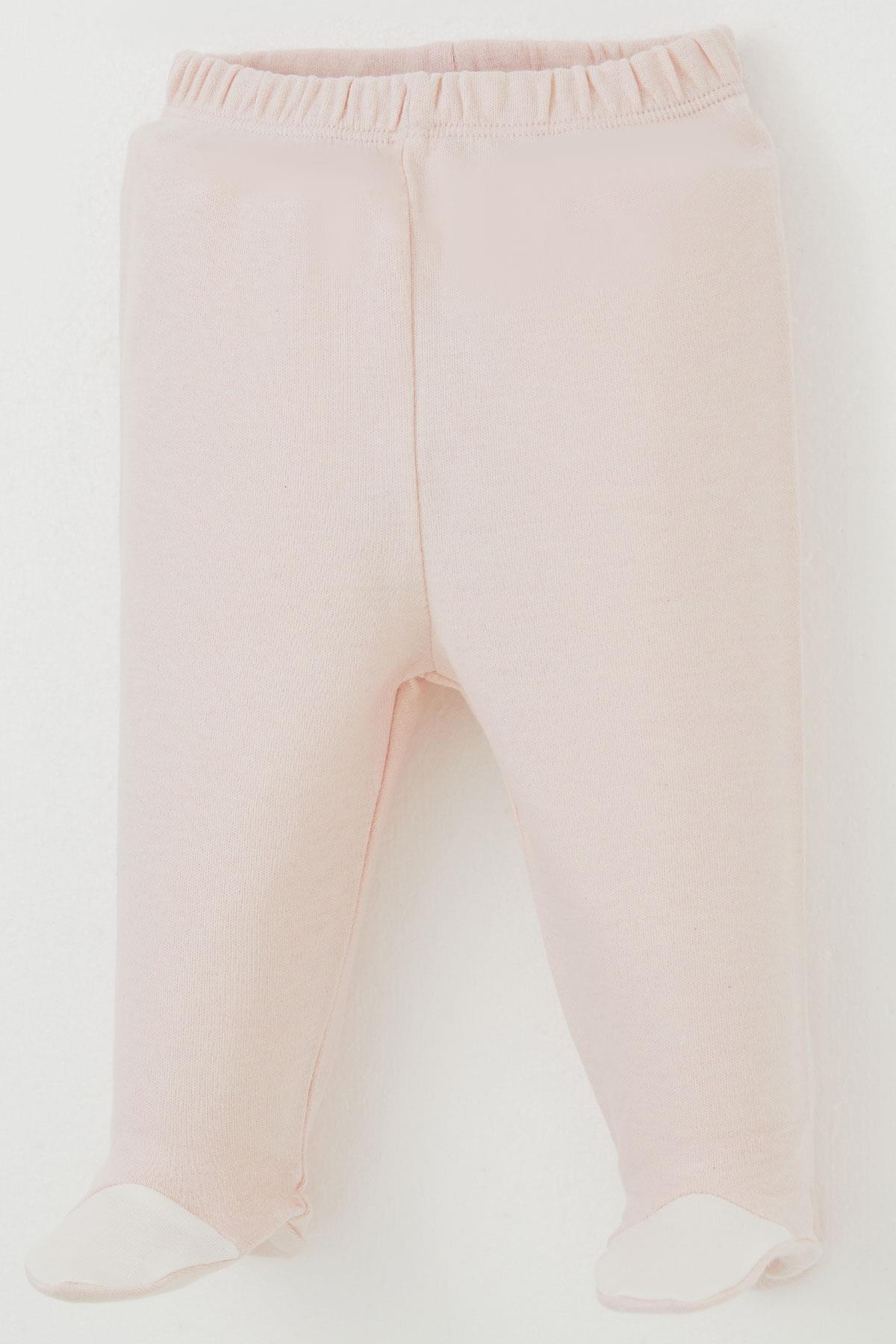 Breeze Kız Bebek Patikli Alt Basic Pudra (0-3 Ay)