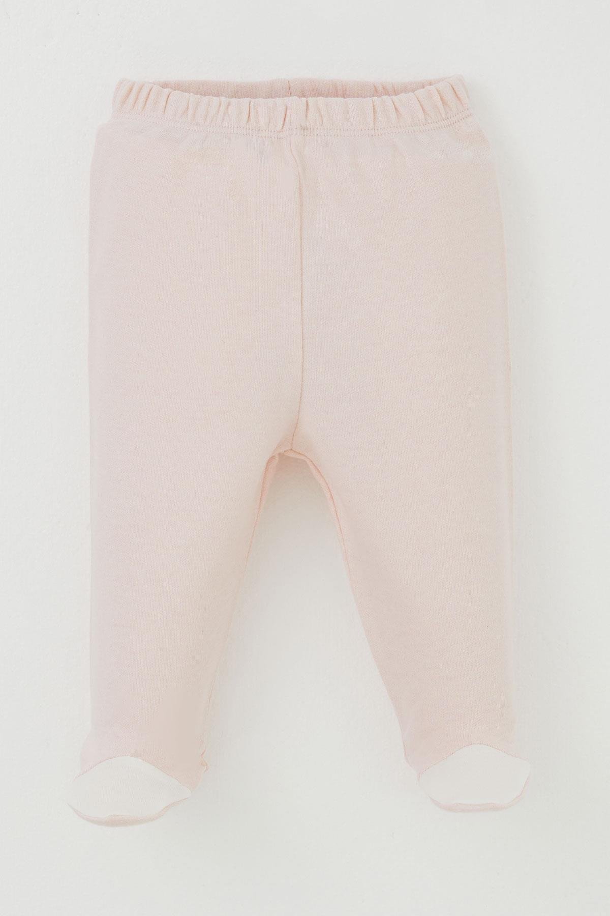 Breeze Kız Bebek Patikli Alt Basic Pudra (0-3 Ay)