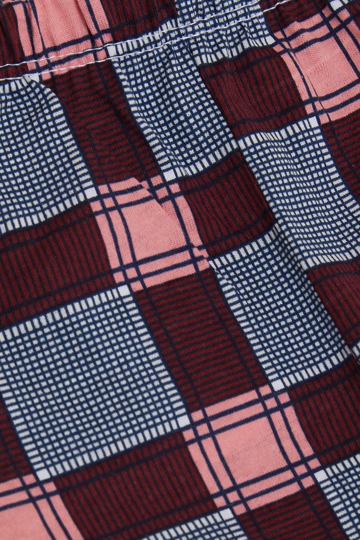 Breeze Kız Bebek Patikli Alt Ekose Desenli Karışık Renk (6 Ay)