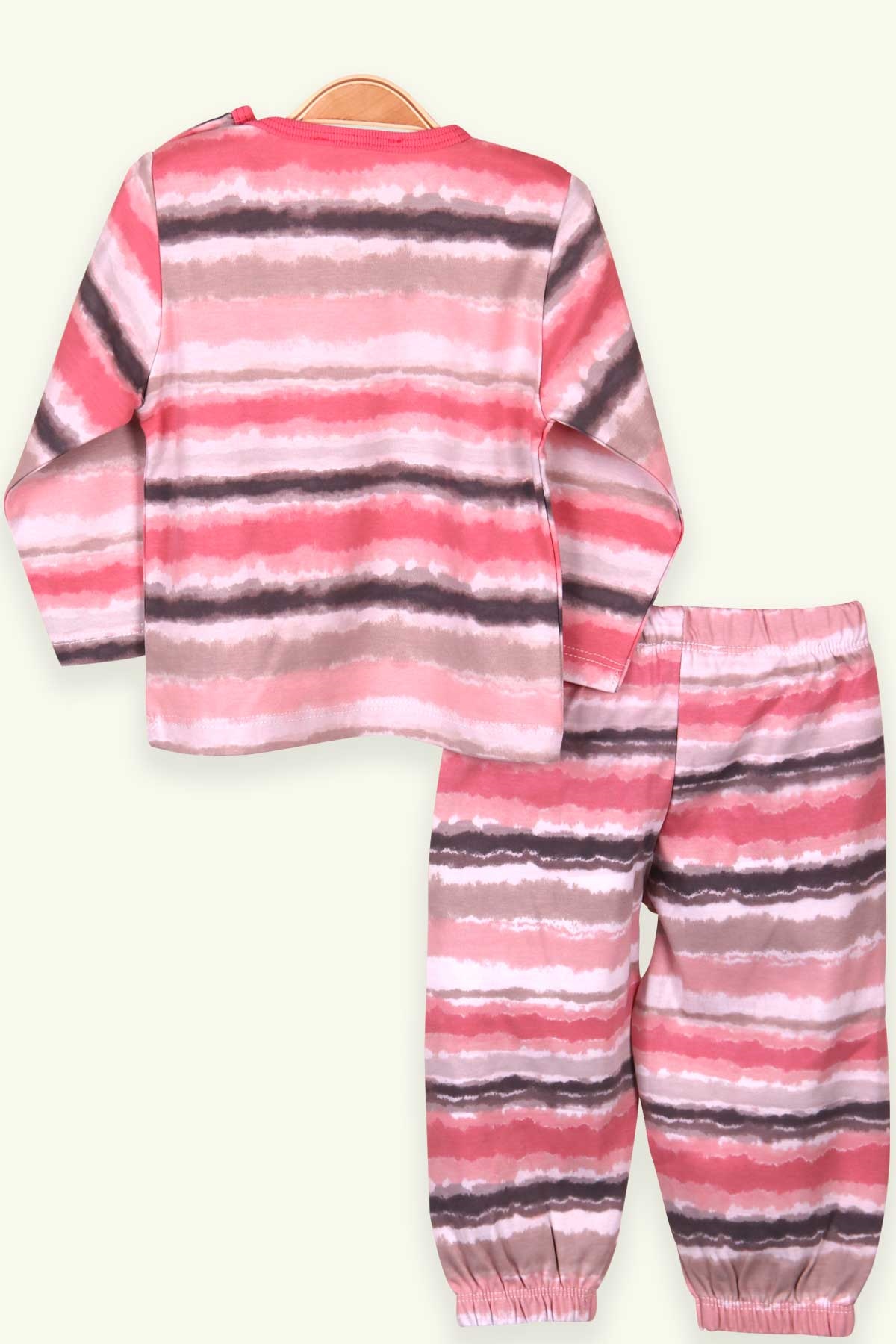 Breeze Kız Bebek Pijama Takımı Batik Desenli Karışık Renk (9 Ay-3 Yaş)