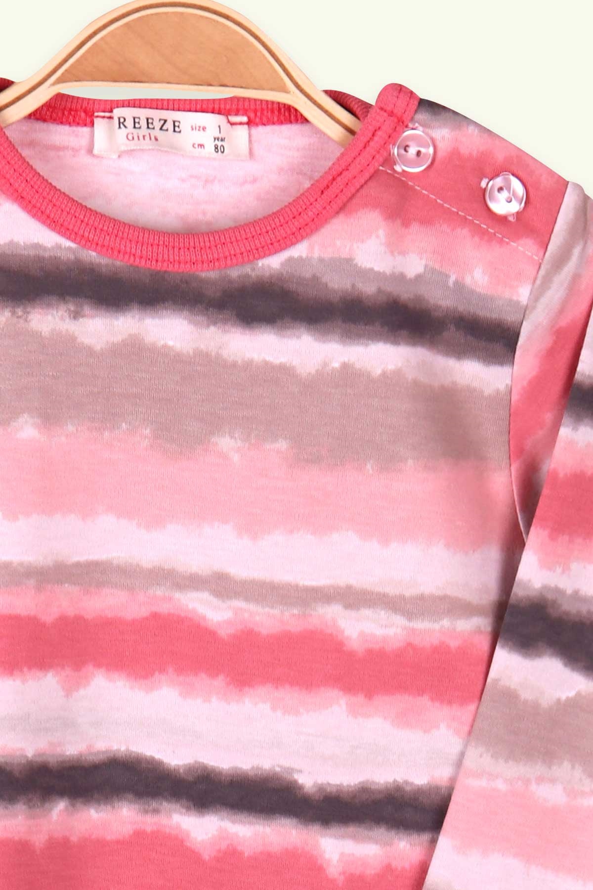 Breeze Kız Bebek Pijama Takımı Batik Desenli Karışık Renk (9 Ay-3 Yaş)