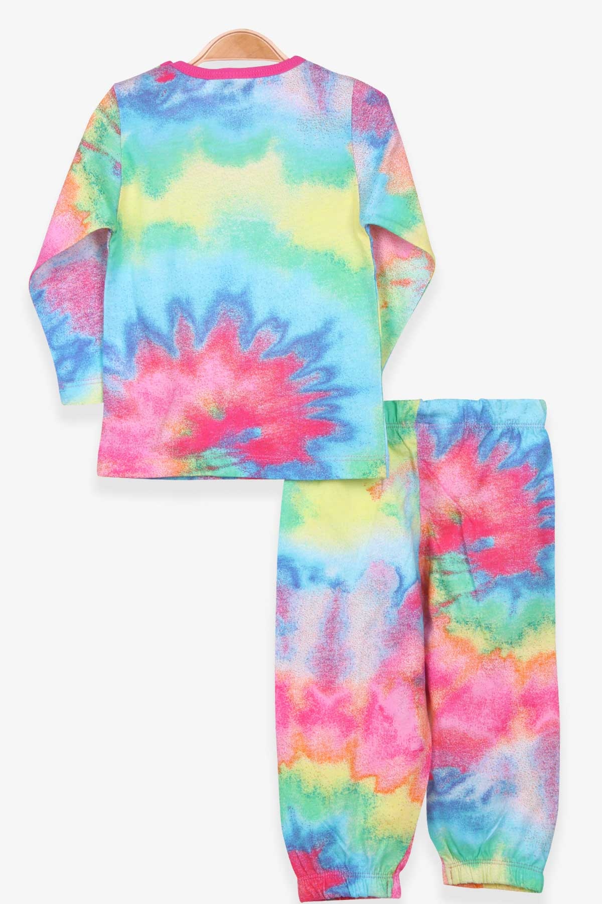 Breeze Kız Bebek Pijama Takımı Batik Desenli Karışık Renk (9 Ay-3 Yaş)