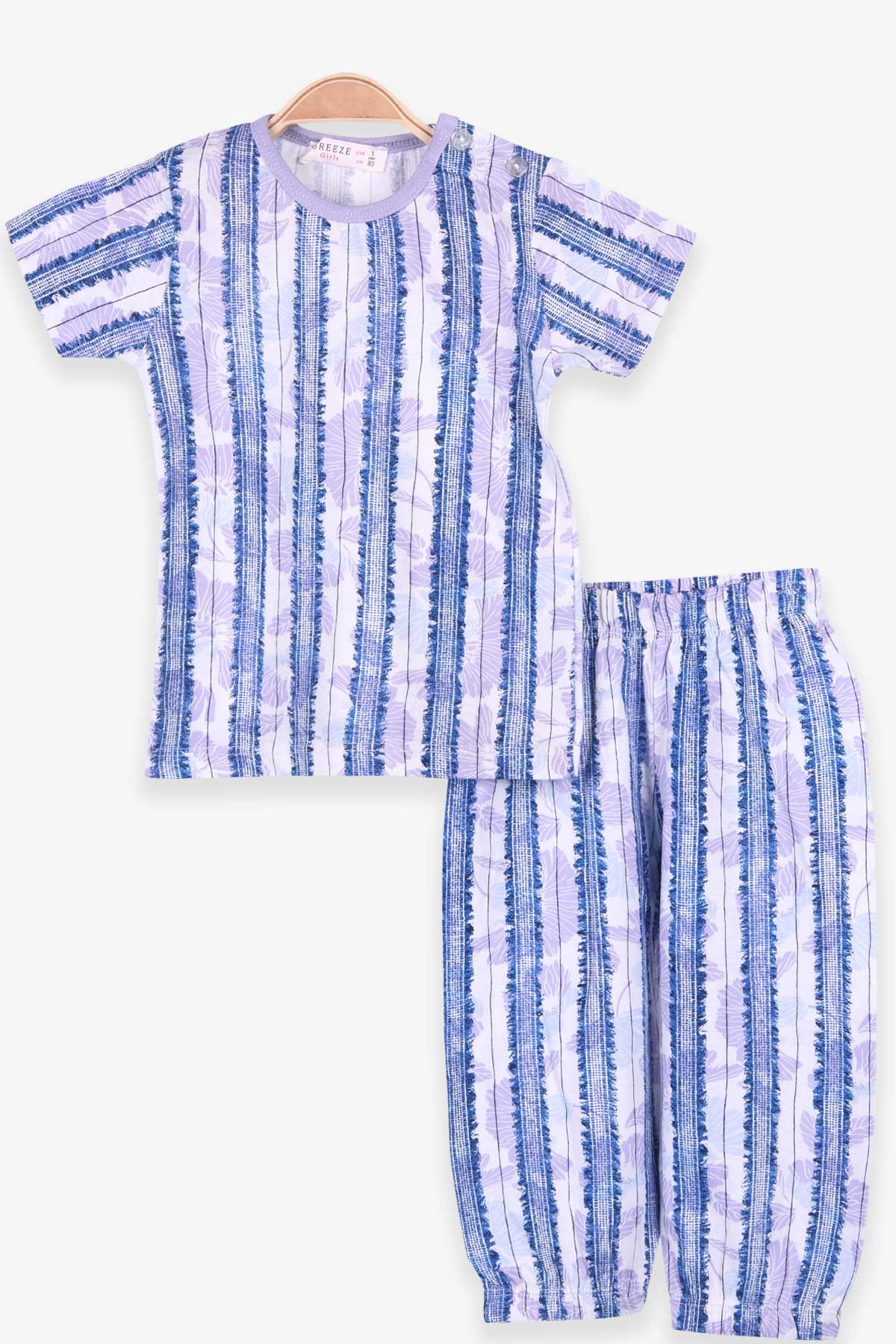 Breeze Kız Bebek Pijama Takımı Çiçekli Karışık Renk (9 Ay-3 Yaş)