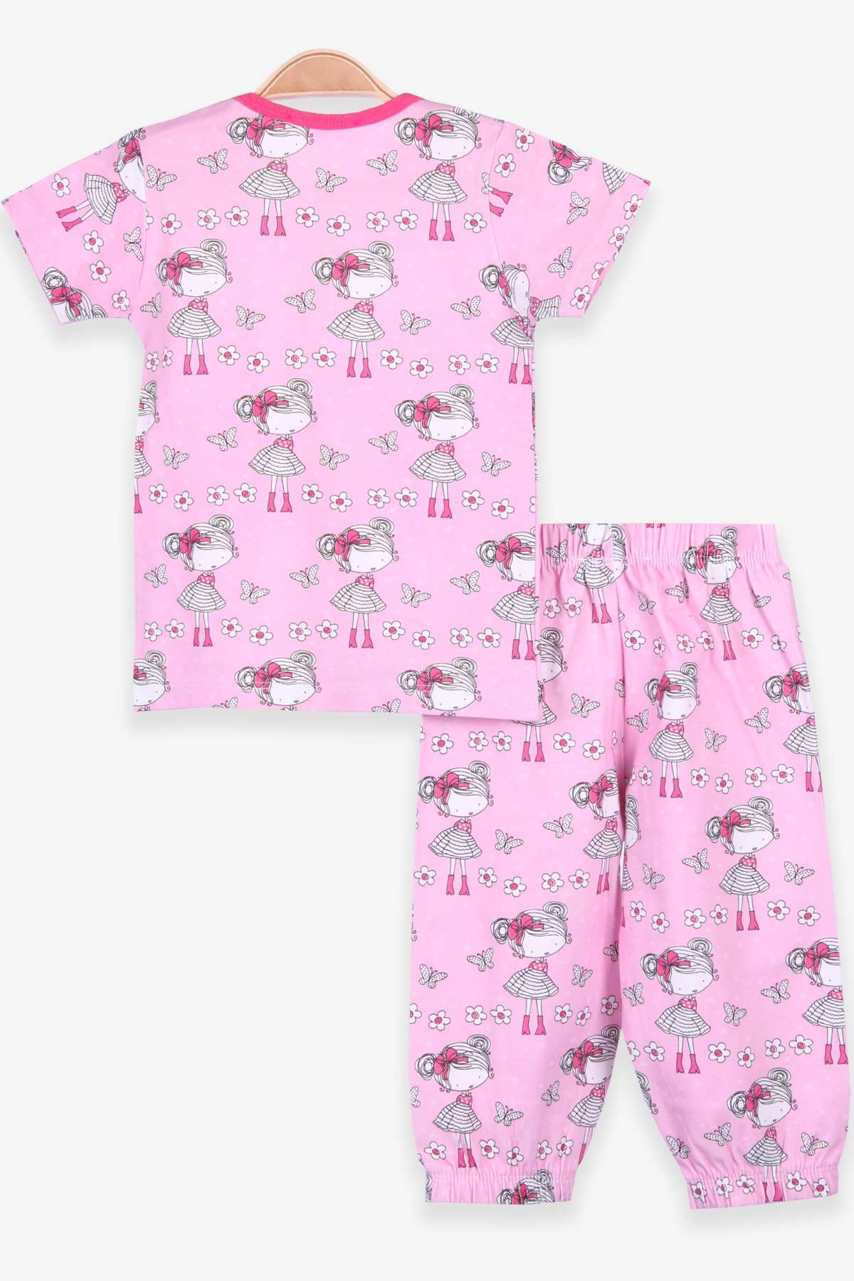 Breeze Kız Bebek Pijama Takımı Çiçekli Pembe (9 Ay-3 Yaş)