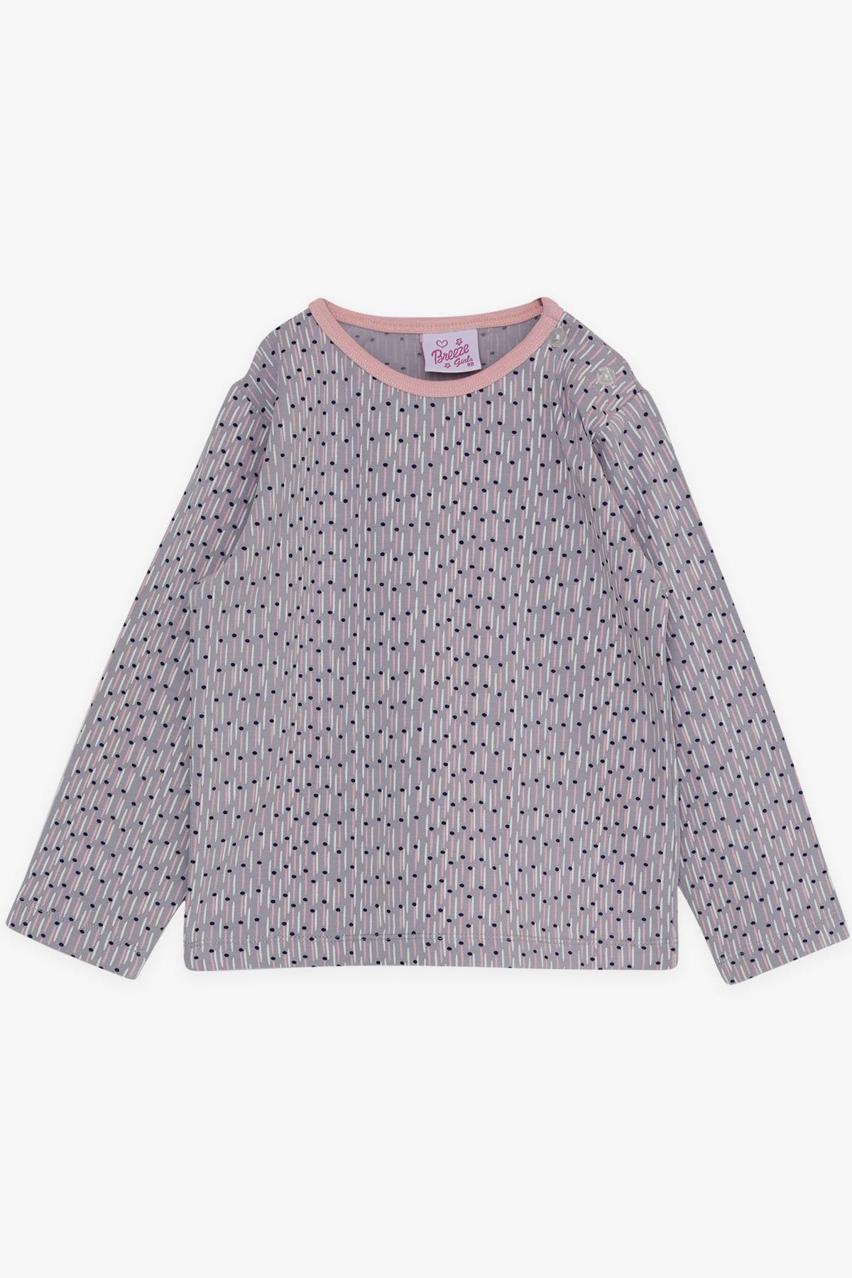 Breeze Kız Bebek Pijama Takımı Desenli Açık Lila (9 Ay-3 Yaş)