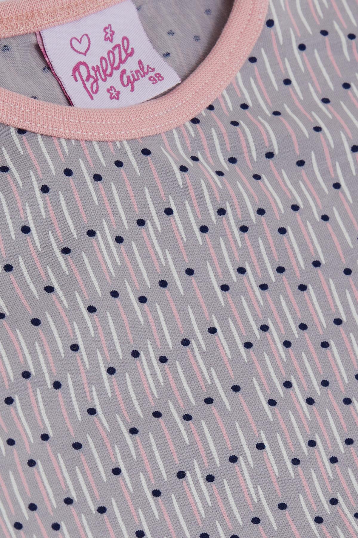 Breeze Kız Bebek Pijama Takımı Desenli Açık Lila (9 Ay-3 Yaş)