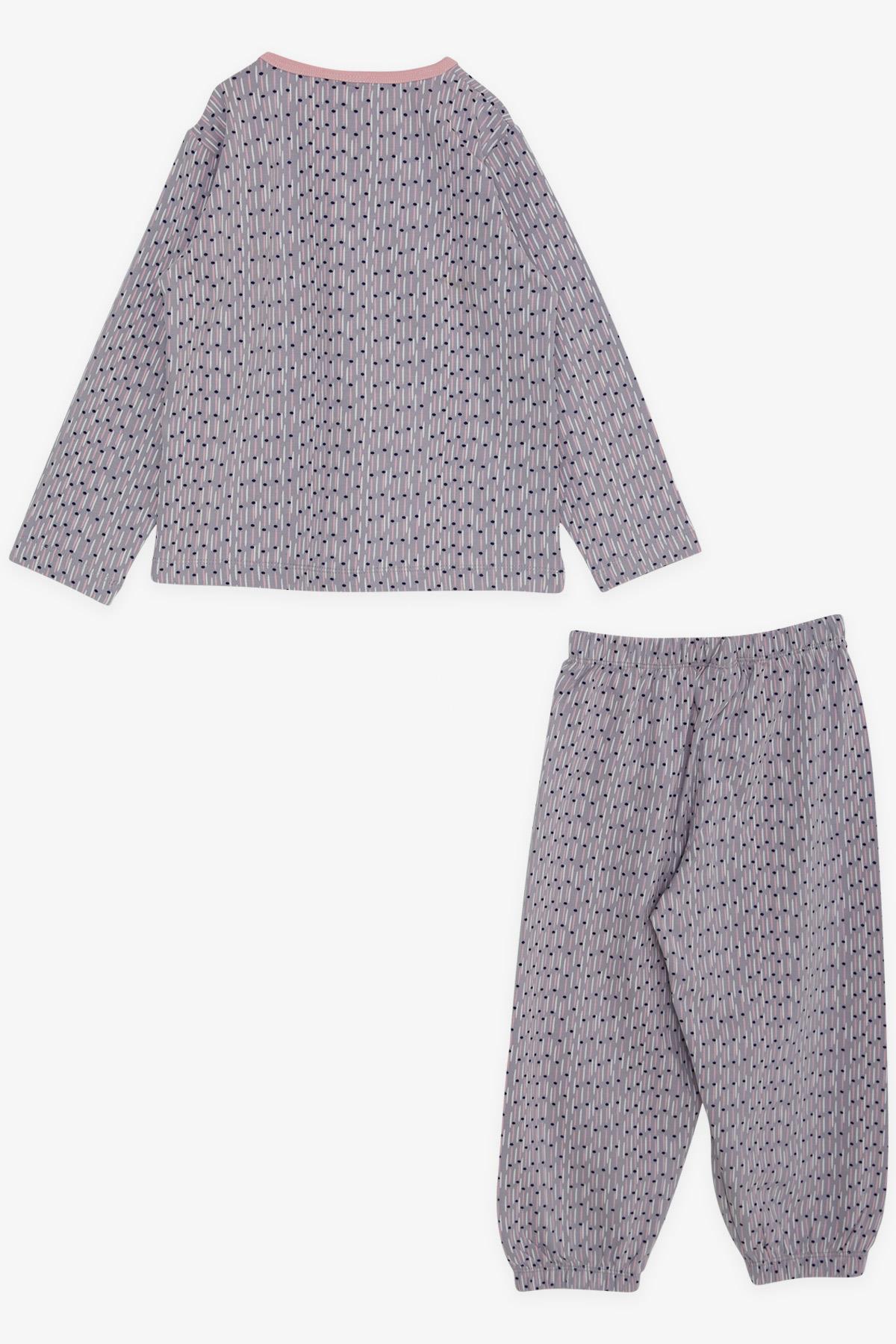 Breeze Kız Bebek Pijama Takımı Desenli Açık Lila (9 Ay-3 Yaş)