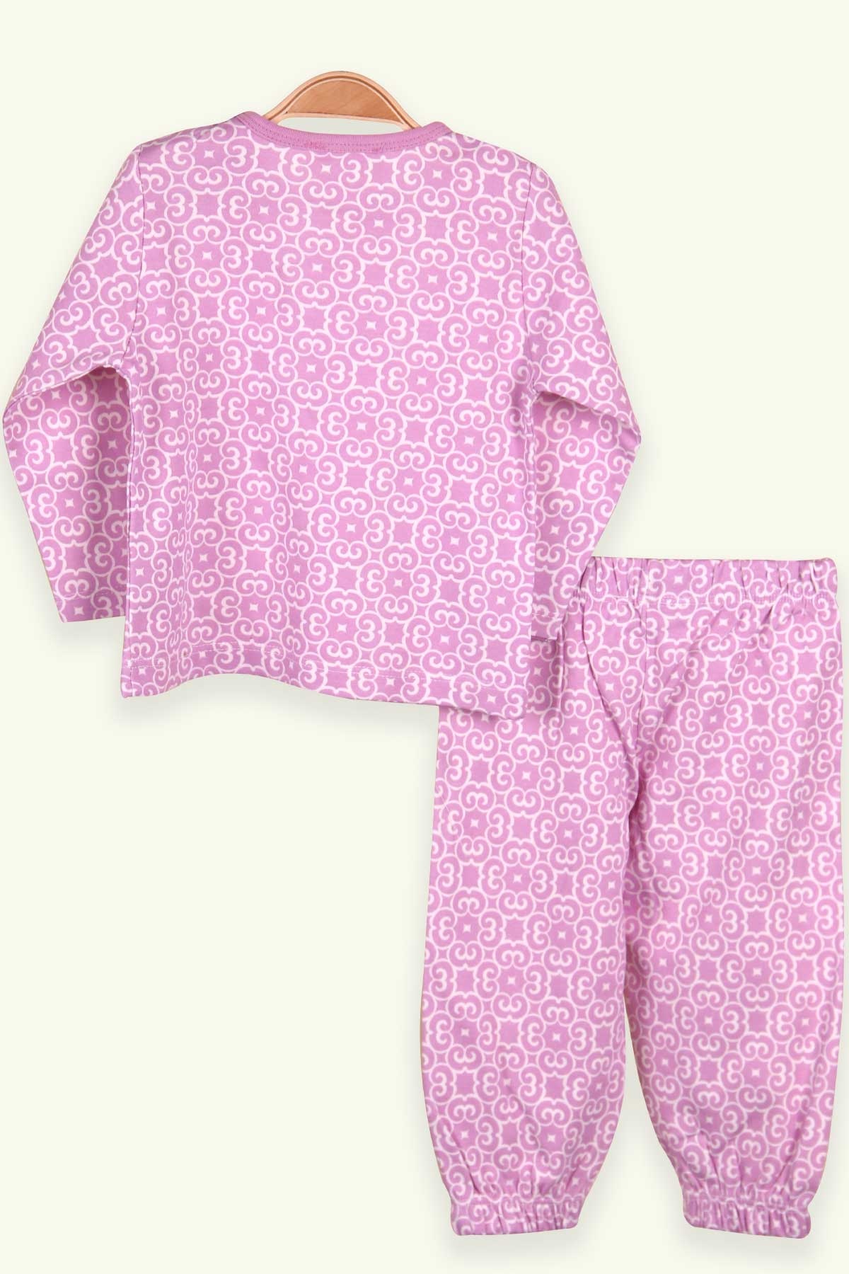 Breeze Kız Bebek Pijama Takımı Desenli Lila (9 Ay-3 Yaş)