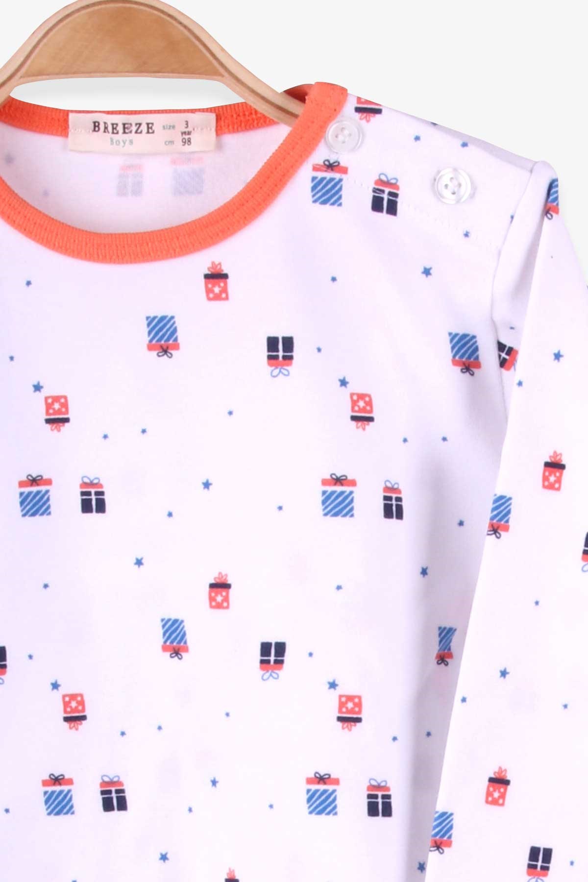 Breeze Kız Bebek Pijama Takımı Hediye Paketi Desenli Beyaz (9 Ay-3 Yaş)