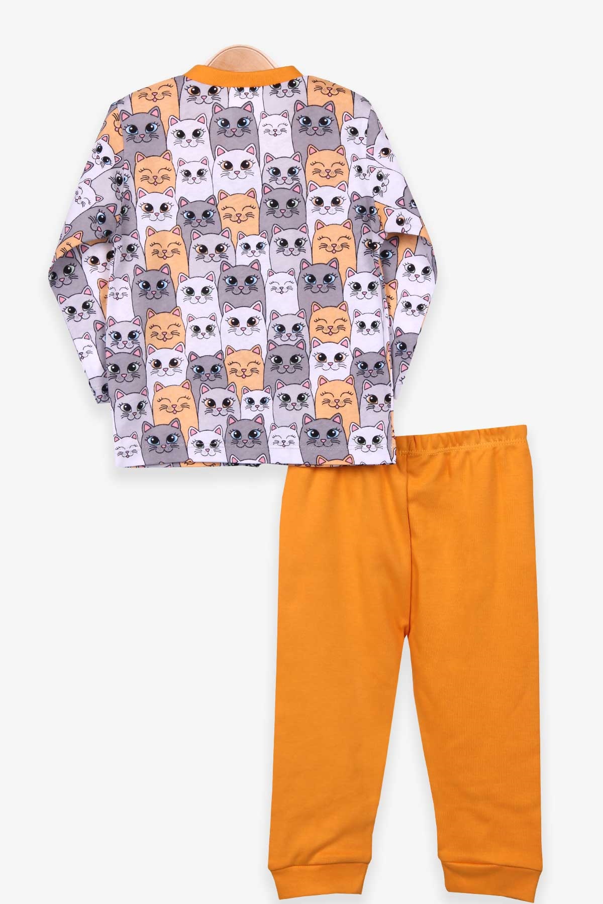 Breeze Kız Bebek Pijama Takımı Kedili Karışık Renk (4 Ay-1 Yaş)