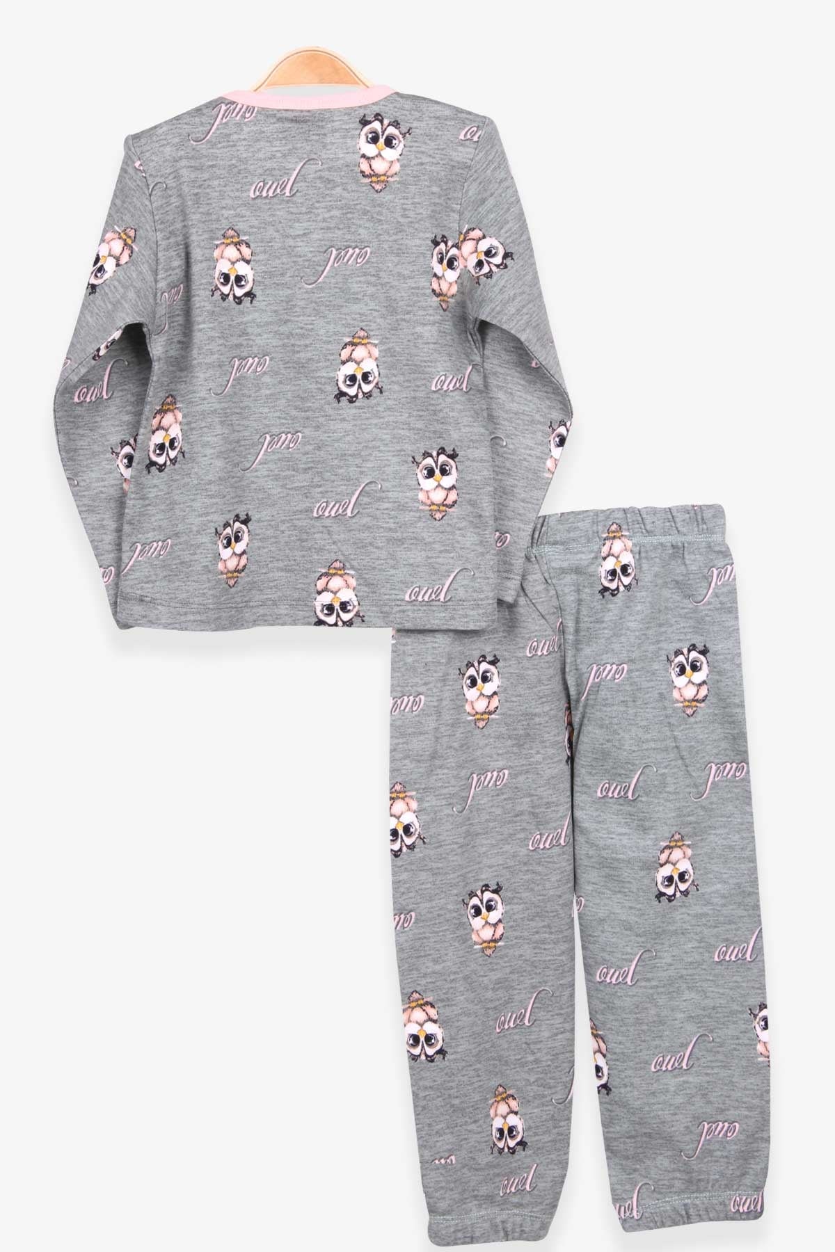 Breeze Kız Bebek Pijama Takımı Sevimli Baykuş Desenli Mint Yeşili (9 Ay-3 Yaş)