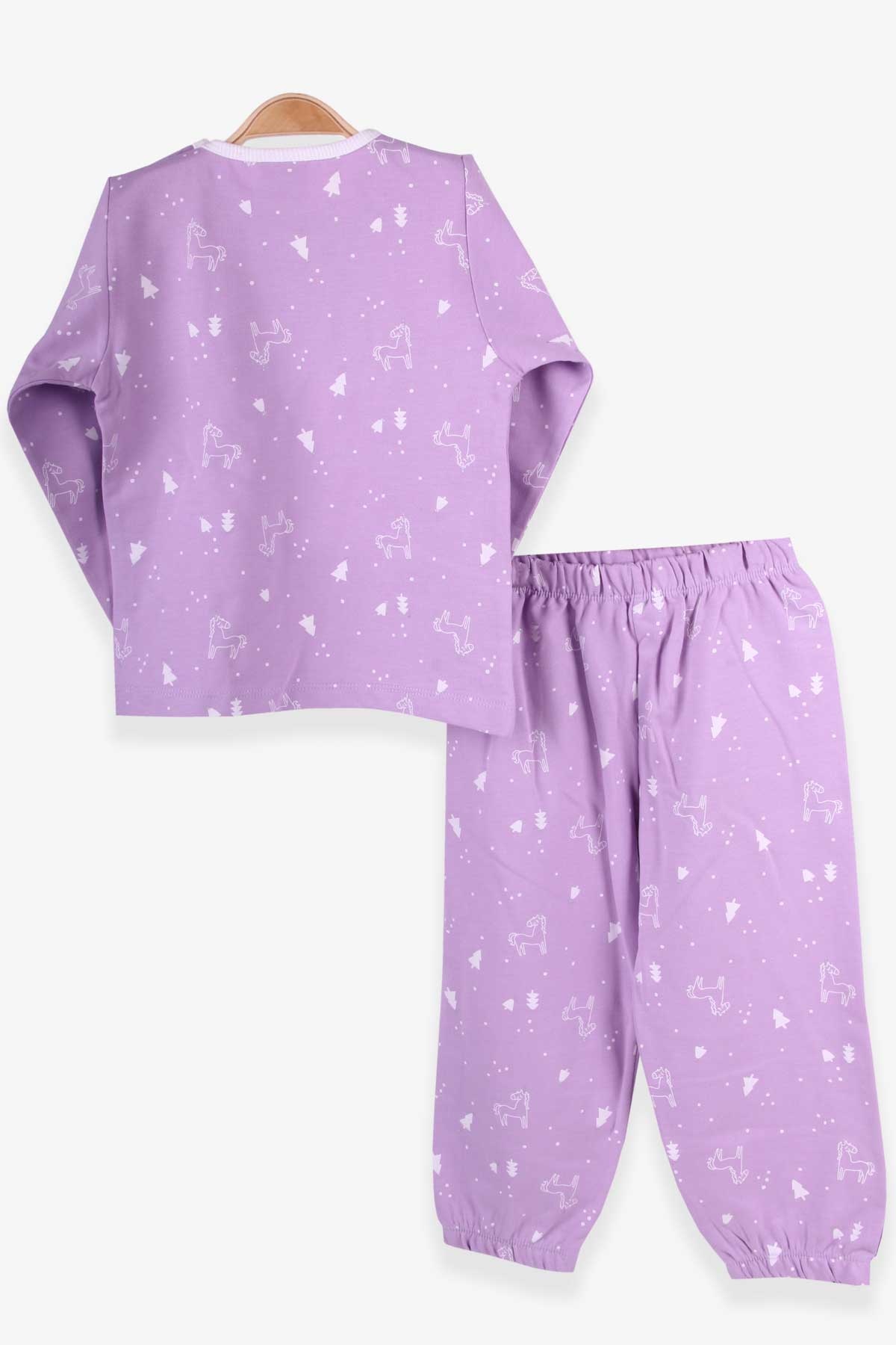 Breeze Kız Bebek Pijama Takımı Unicorn Desenli Lila (9 Ay-3 Yaş)