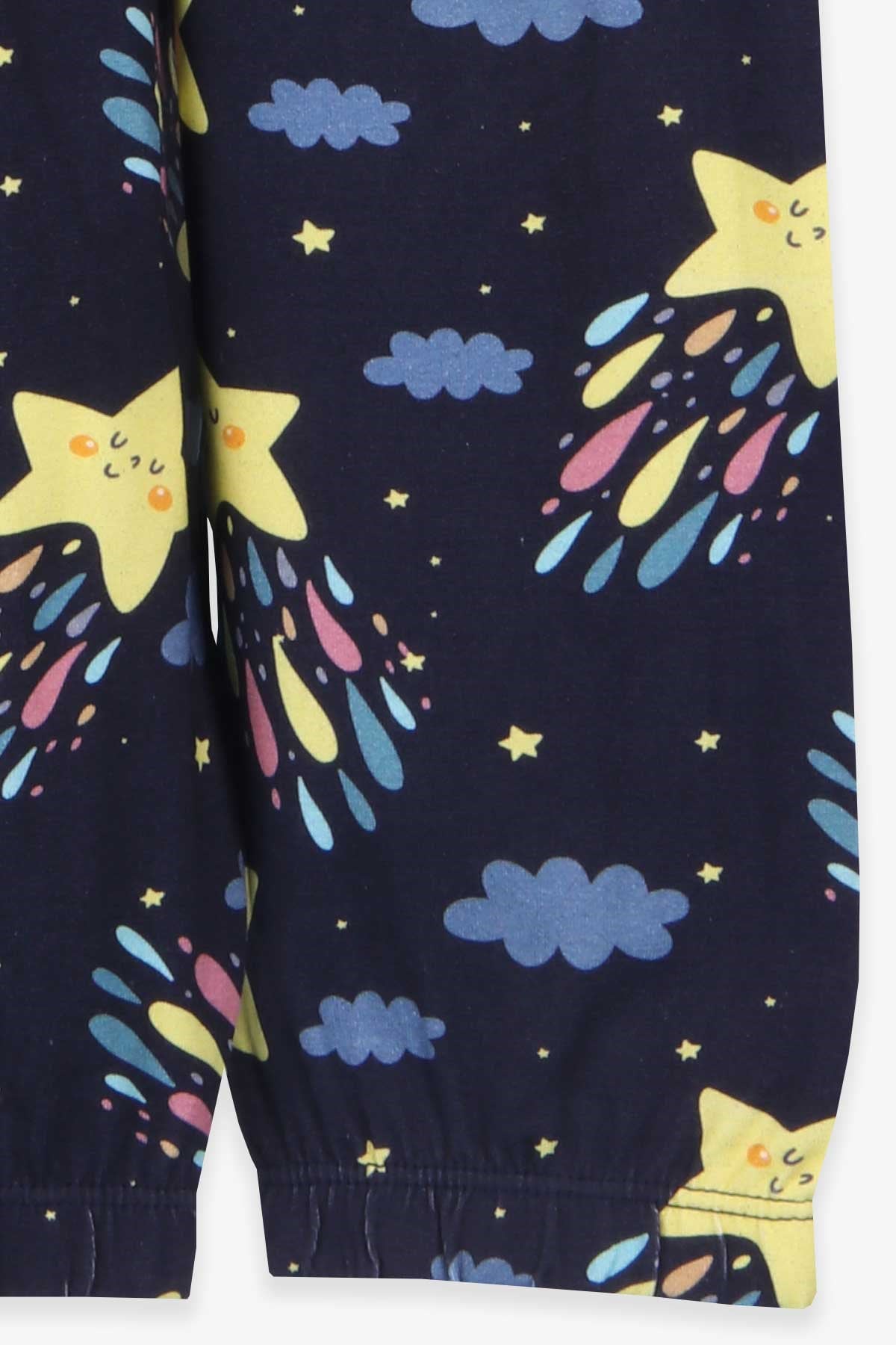 Breeze Kız Bebek Pijama Takımı Yıldız Desenli Siyah (9 Ay-3 Yaş)