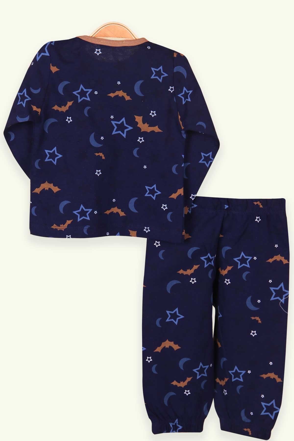 Breeze Kız Bebek Pijama Takımı Yıldızlı Lacivert (9 Ay-3 Yaş)