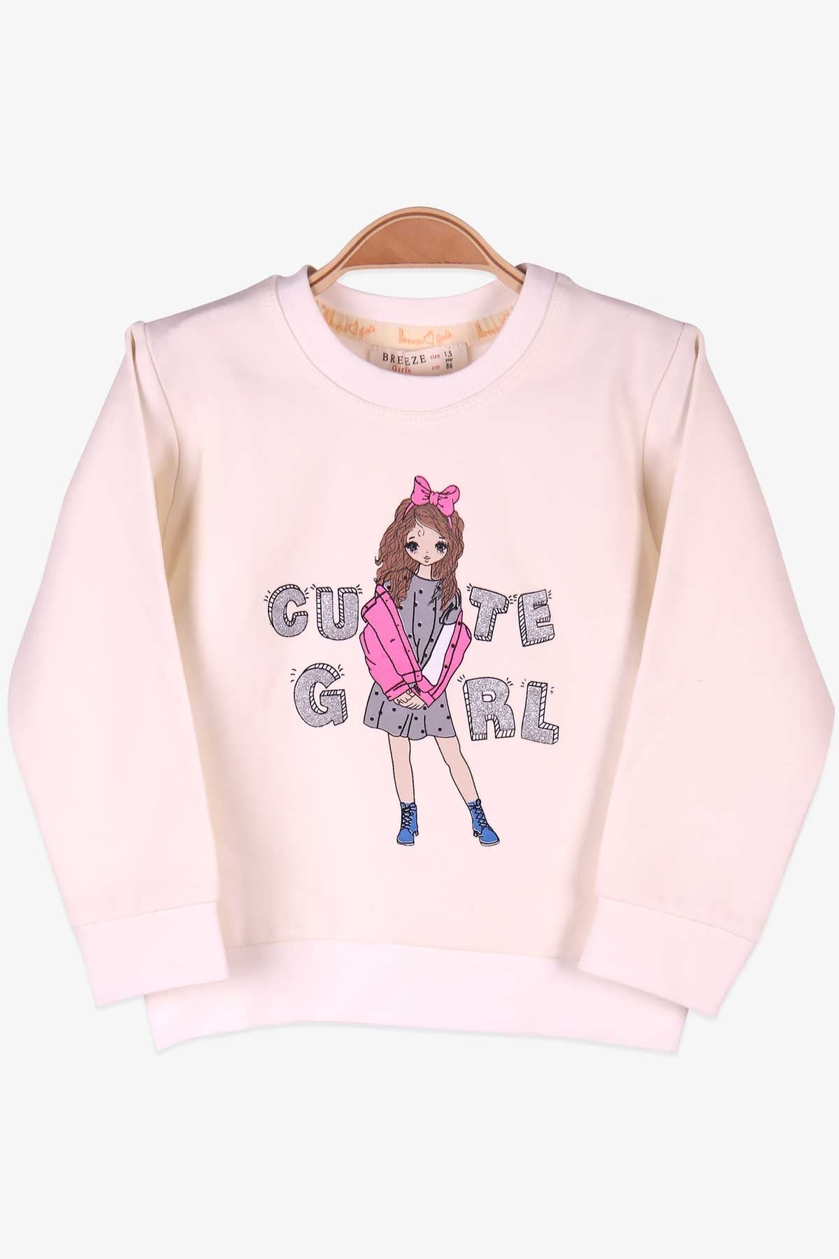 Breeze Kız Bebek Sweat Ekru (1.5-2 Yaş)