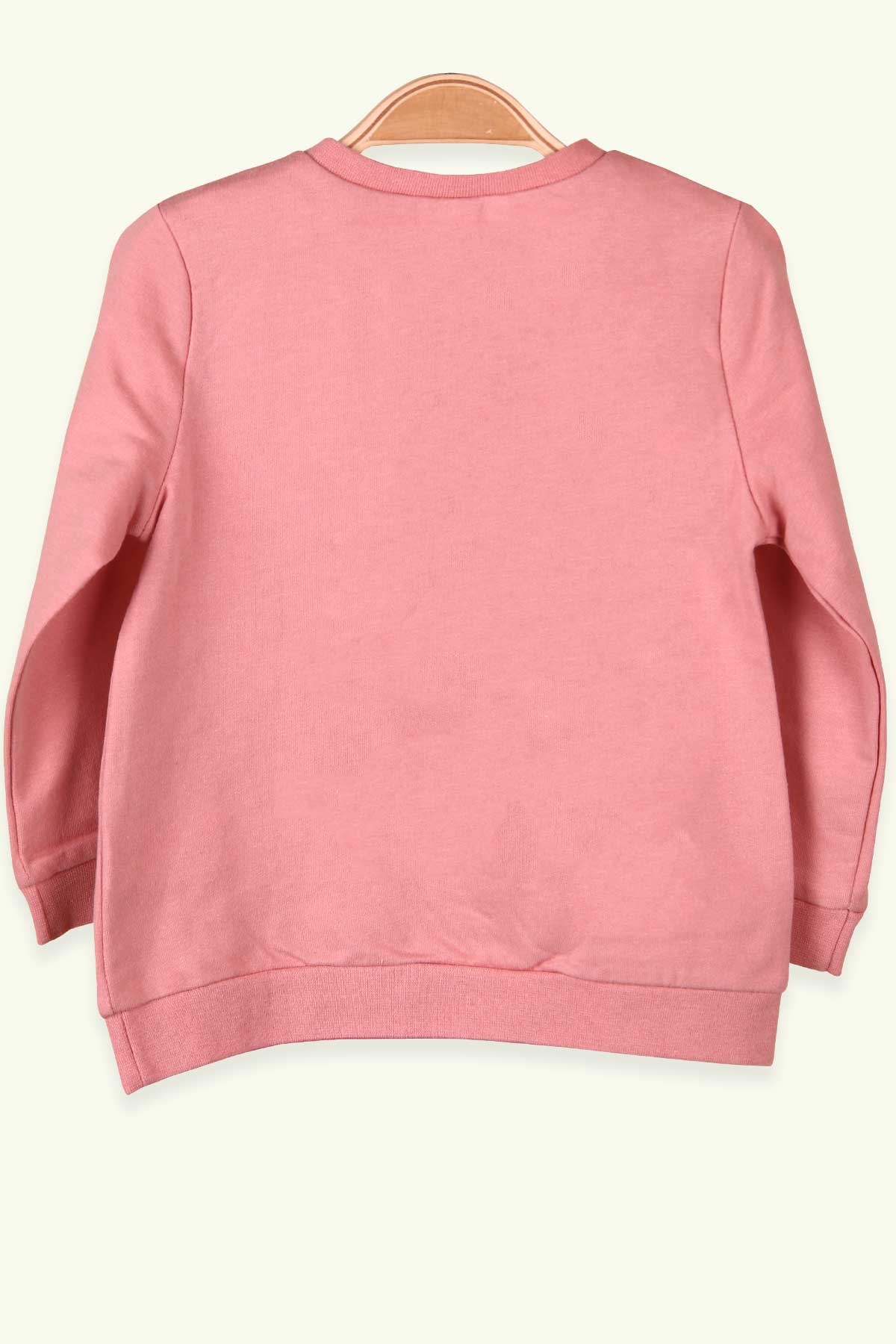 Breeze Kız Bebek Sweatshirt Ceylan Baskılı Somon (9 Ay-4 Yaş)