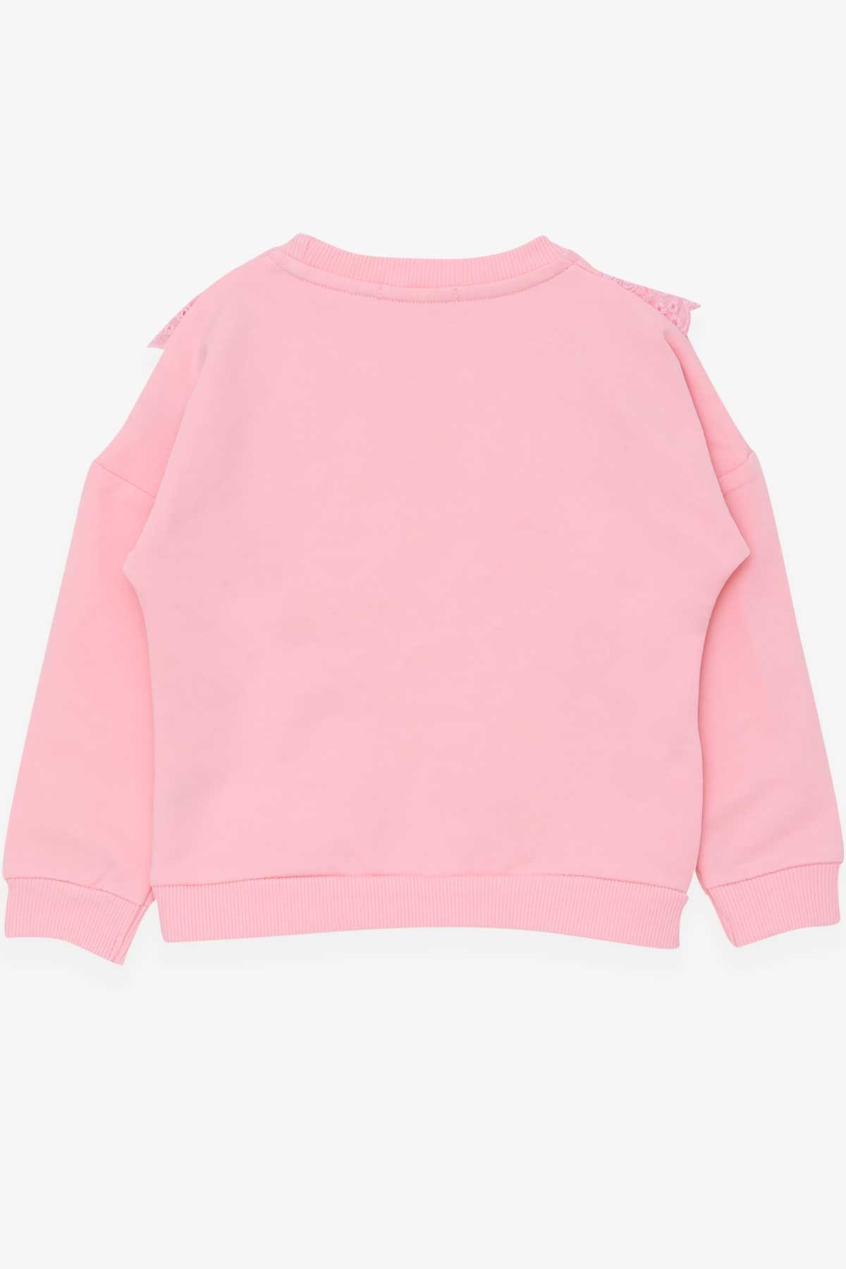 Breeze Kız Bebek Sweatshirt Güpürlü Pudra (1.5 Yaş)