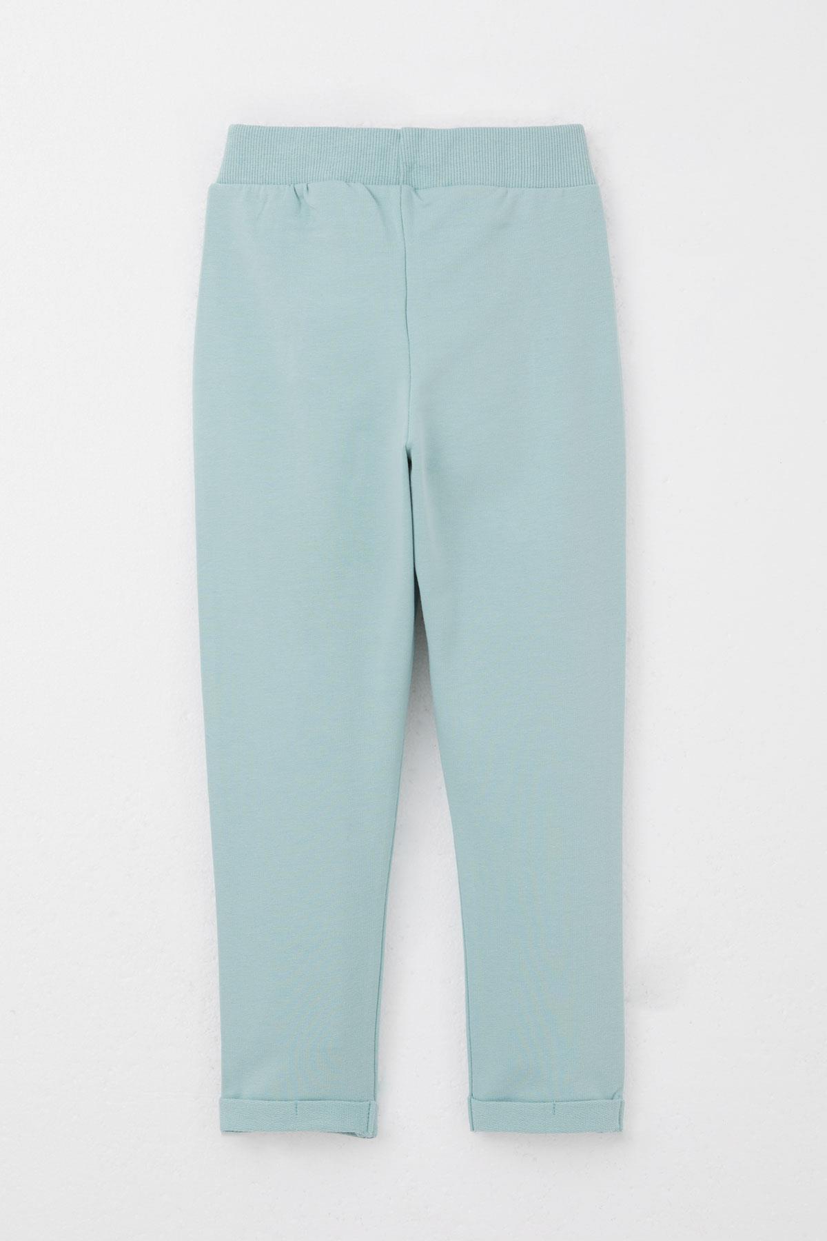 Breeze Kız Bebek Taytlı Takım Mutlu Tavşancık Baskılı Kalpli Ekru (9 Ay-3 Yaş)