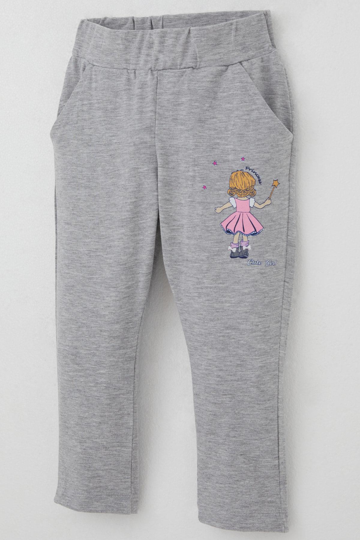 Breeze Kız Bebek Taytlı Takım Prenses Kız Baskılı Pembe (1-1.5 Yaş)