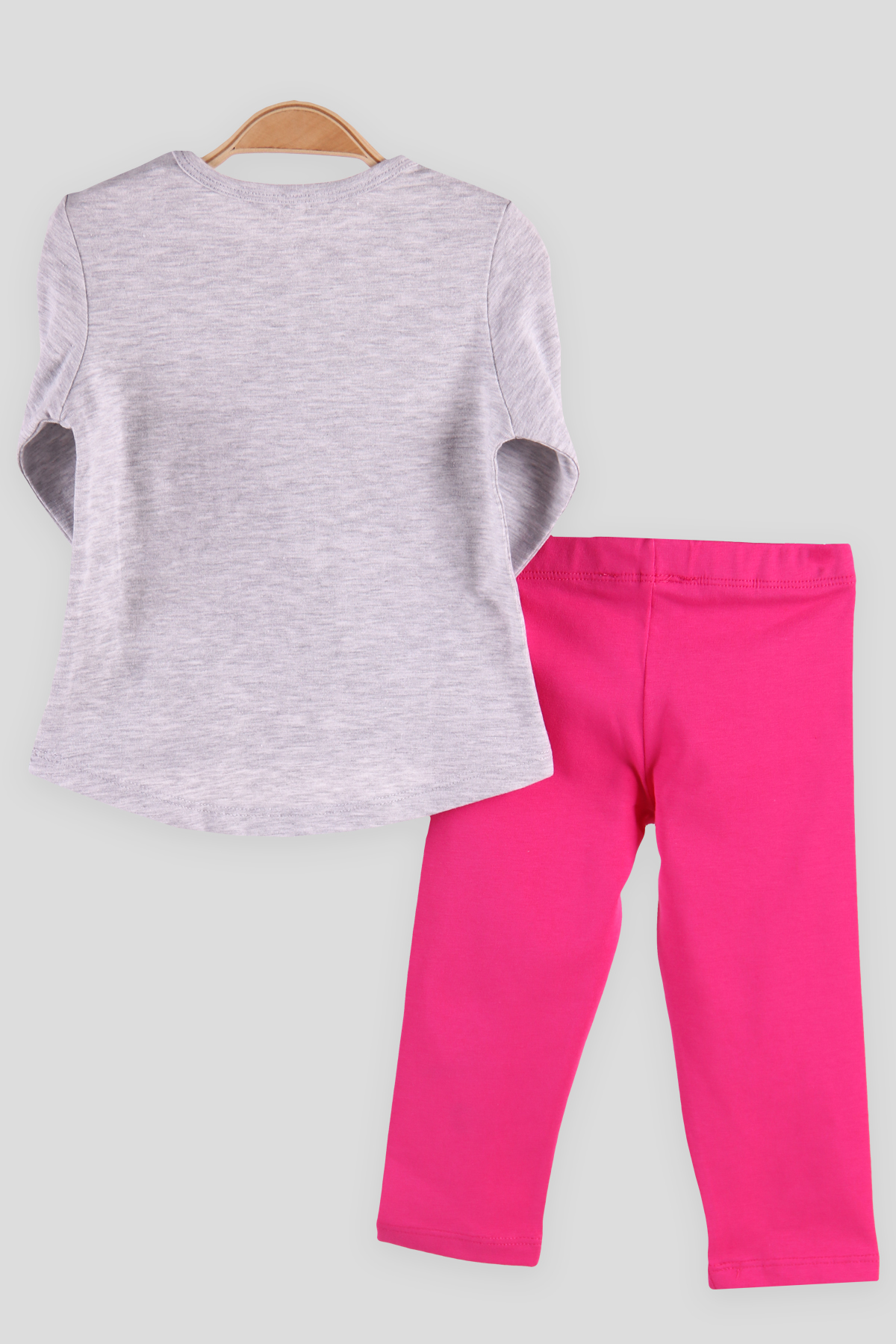 Breeze Kız Bebek Taytlı Takım Pullu Ayıcıklı Gri (9 Ay-3 Yaş)