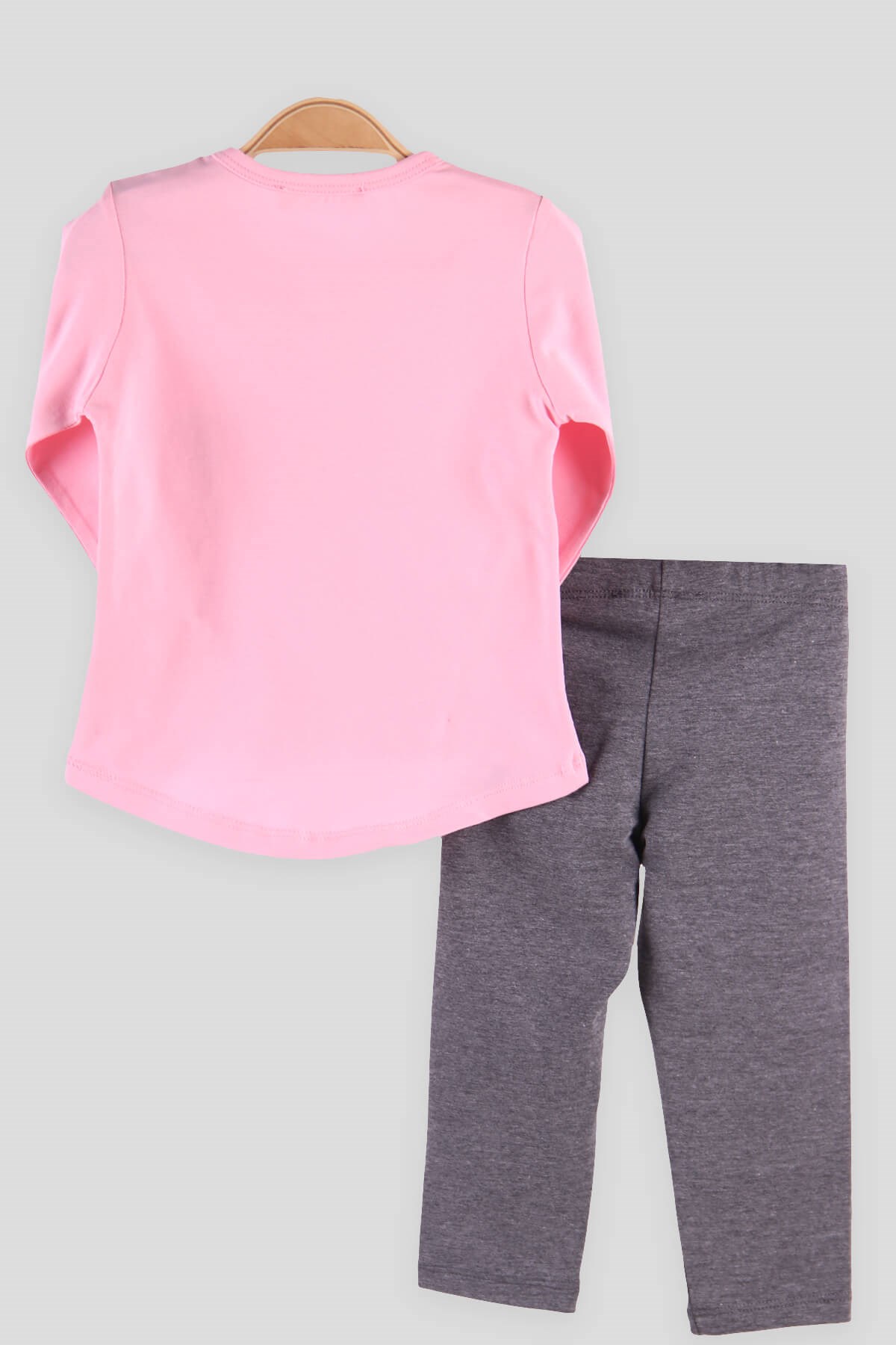 Breeze Kız Bebek Taytlı Takım Pullu Ayıcıklı Pembe (9 Ay-3 Yaş)