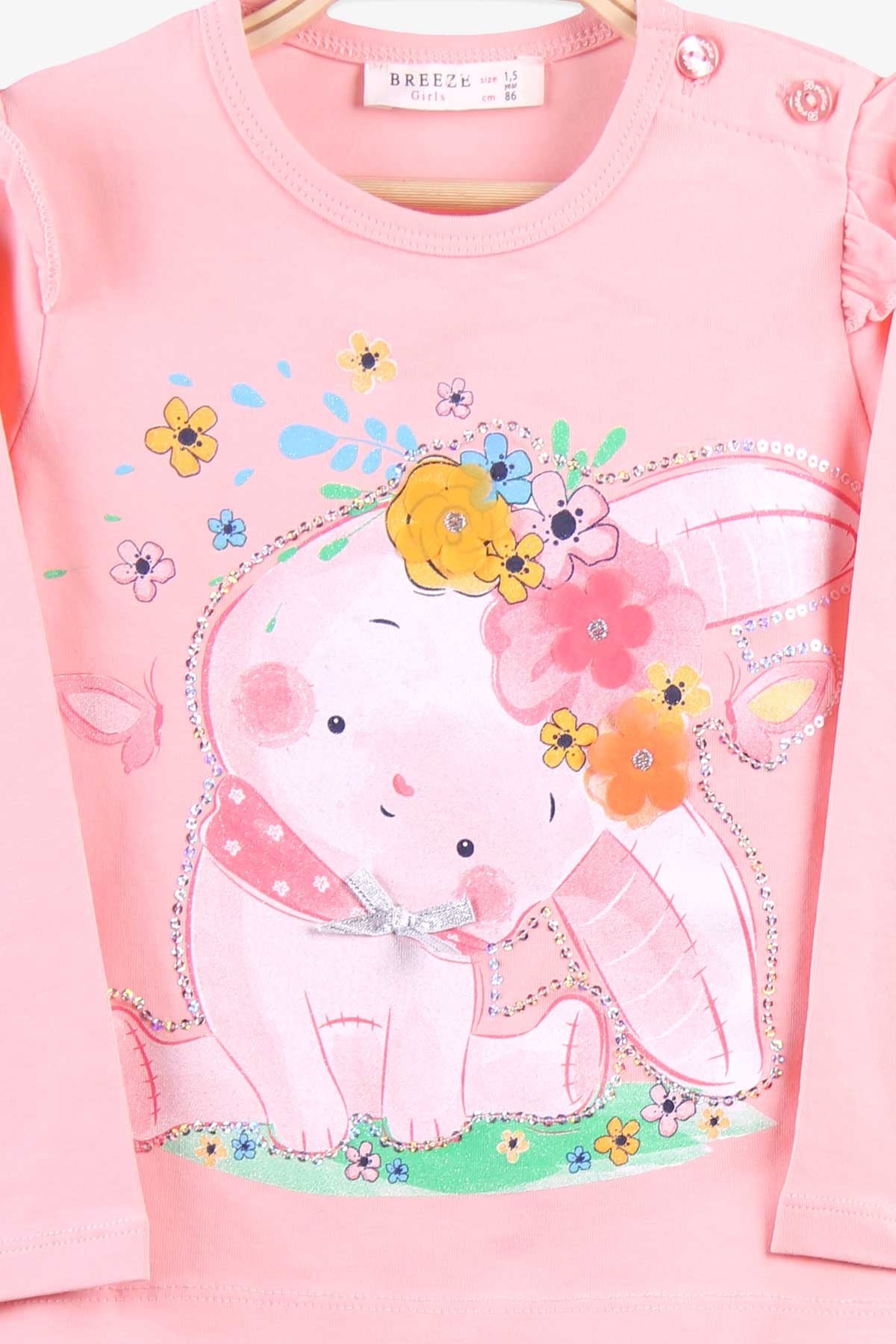 Breeze Kız Bebek Taytlı Takım Pullu Somon (1.5 Yaş)