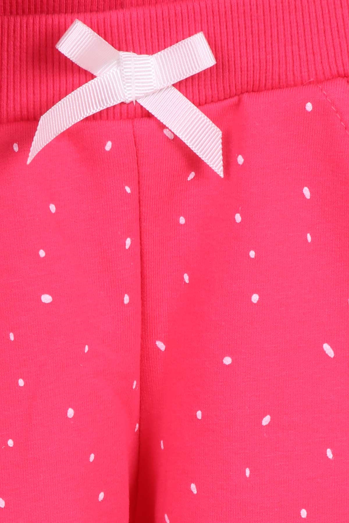 Breeze Kız Bebek Taytlı Takım Tavşancık Baskılı Mercan (6 Ay-2 Yaş)