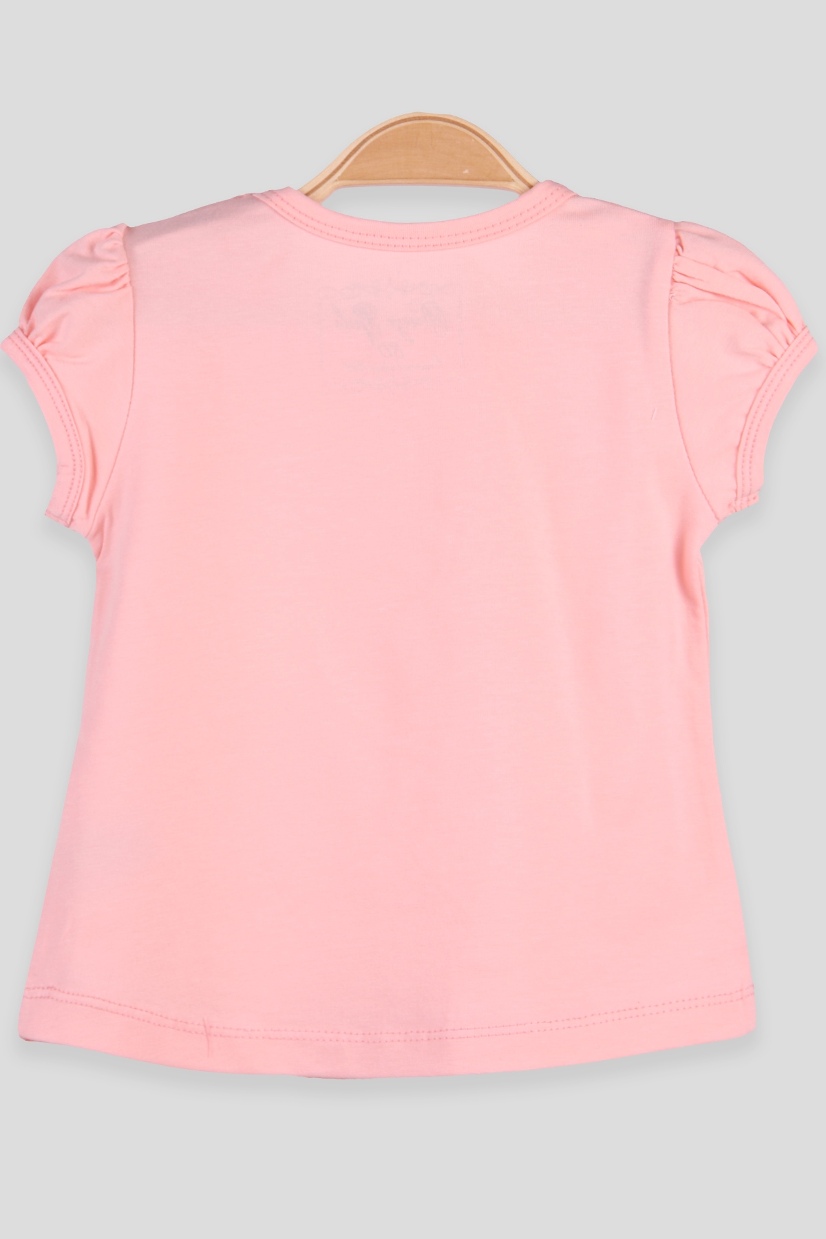 Breeze Kız Bebek Tişört Dantelli Baskılı  Somon (9 Ay-3 Yaş)