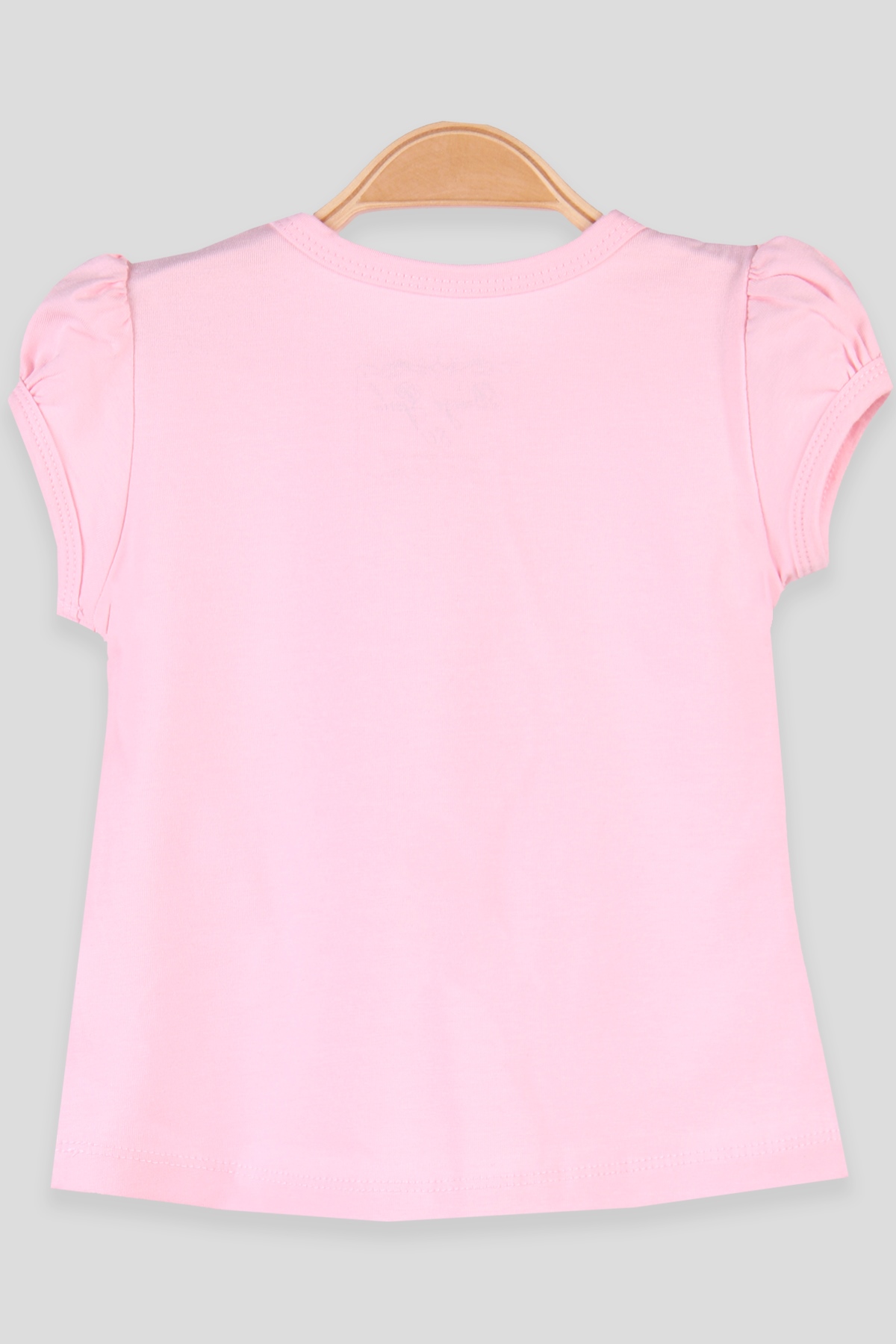 Breeze Kız Bebek Tişört Dantelli Baskılı  Pembe (9 Ay-3 Yaş)