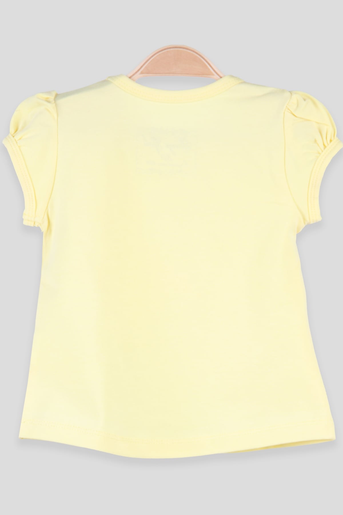 Breeze Kız Bebek Tişört Dantelli Baskılı  Sarı (9 Ay-3 Yaş)