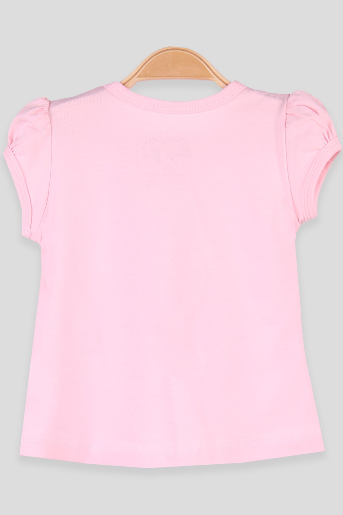 Breeze Kız Bebek Tişört Dantelli Baskılı  Pembe (9 Ay-3 Yaş)