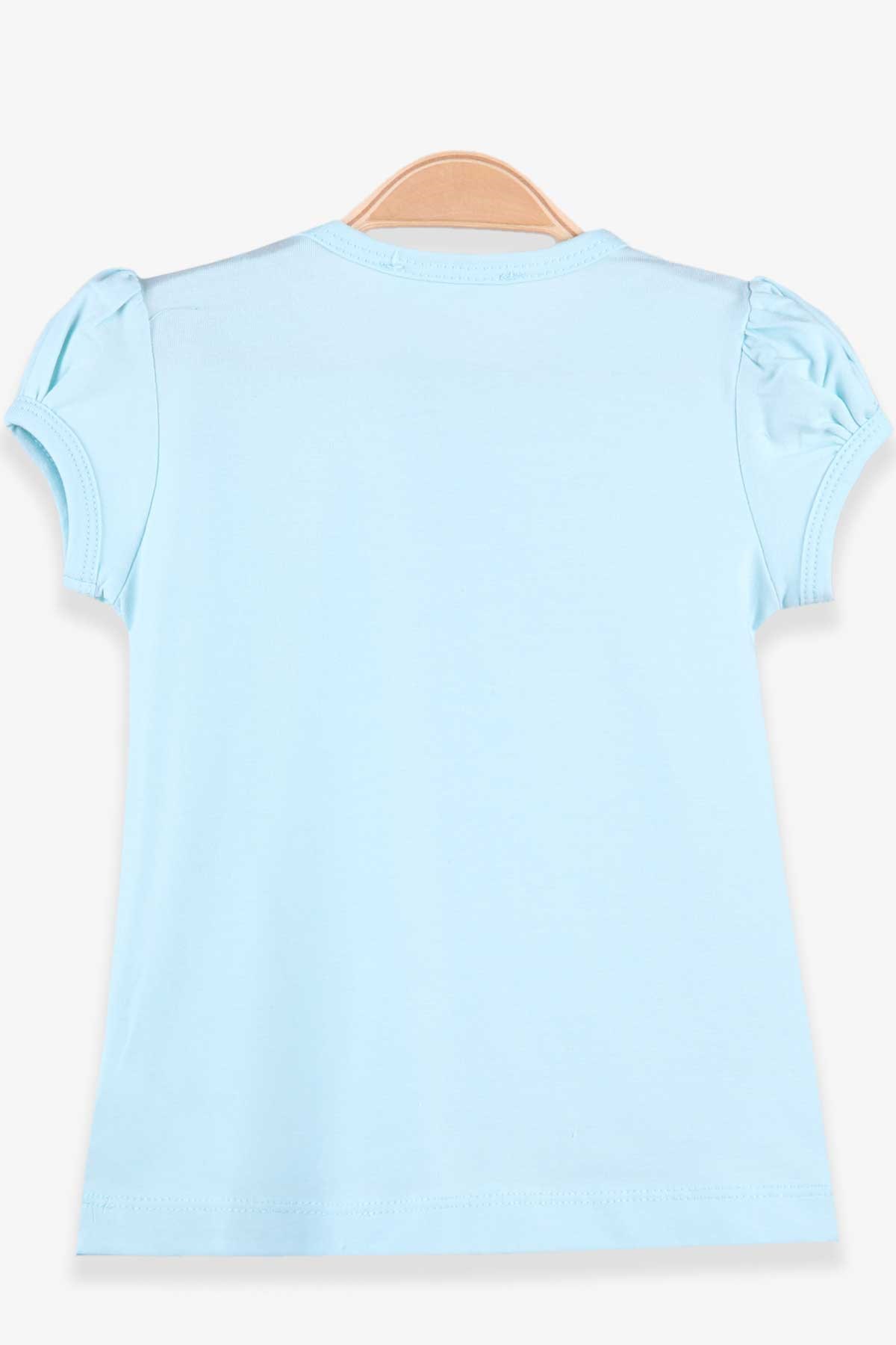 Breeze Kız Bebek Tişört Güpürlü Turkuaz (9 Ay)