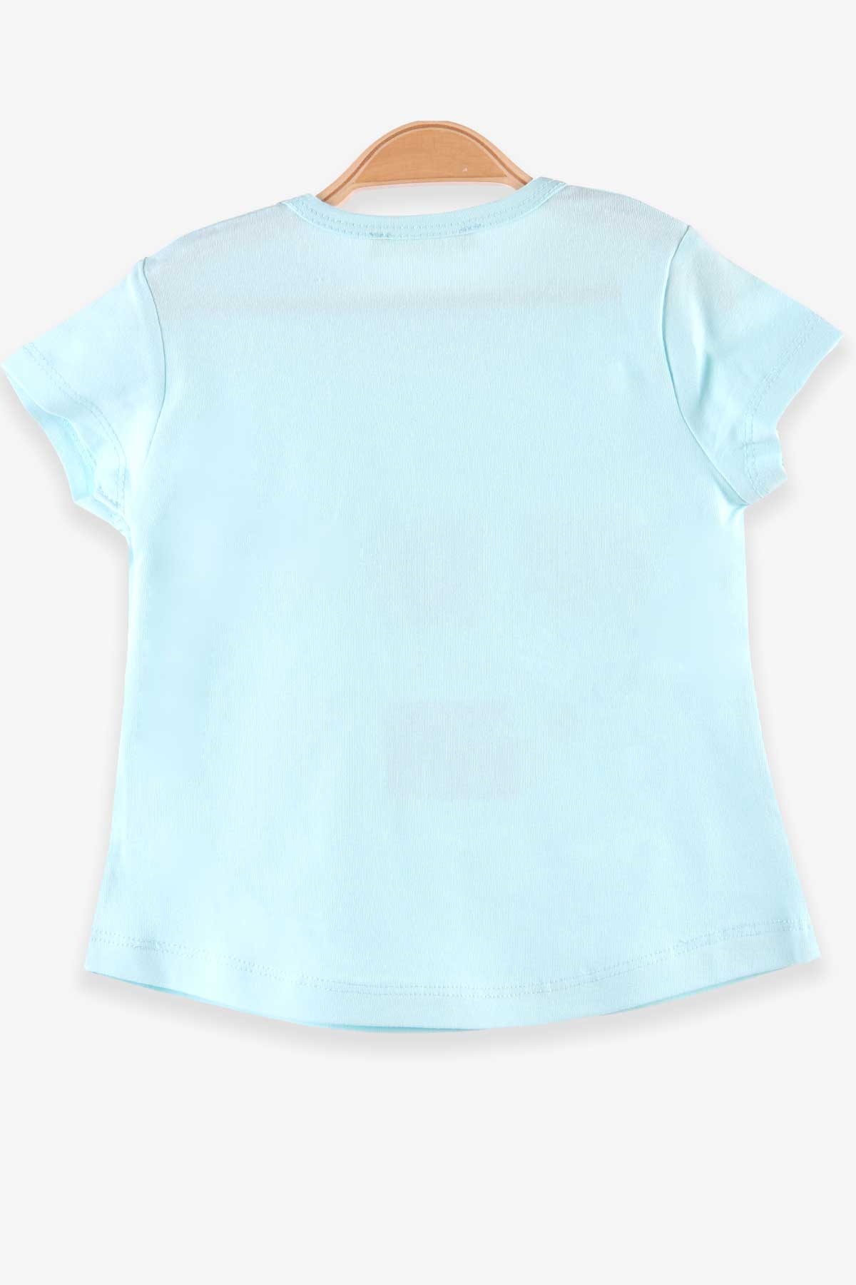 Breeze Kız Bebek Tişört Simli Kalbi Hareketli Turkuaz (1.5 Yaş)