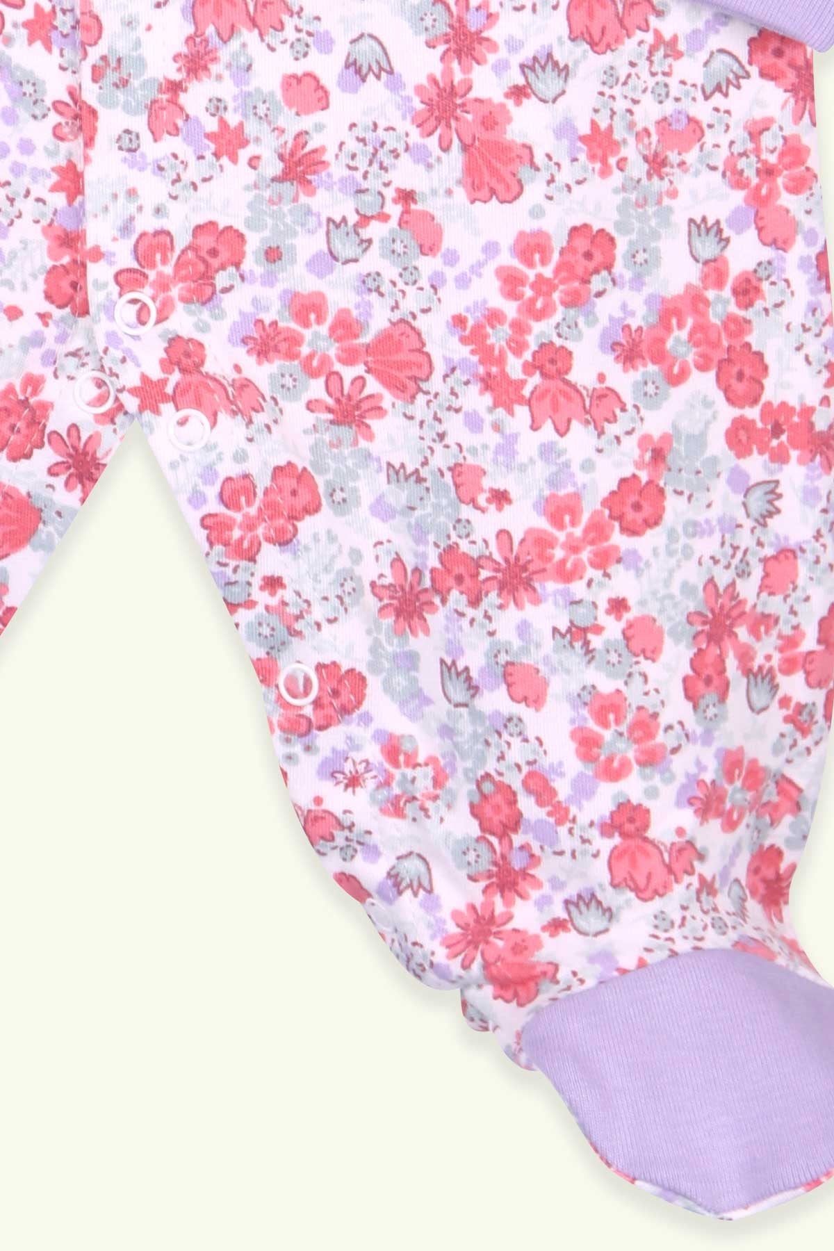 Breeze Kız Bebek Tulum Çiçekli Şapkalı Set Karışık Renk (0-3 Ay-4 Ay)