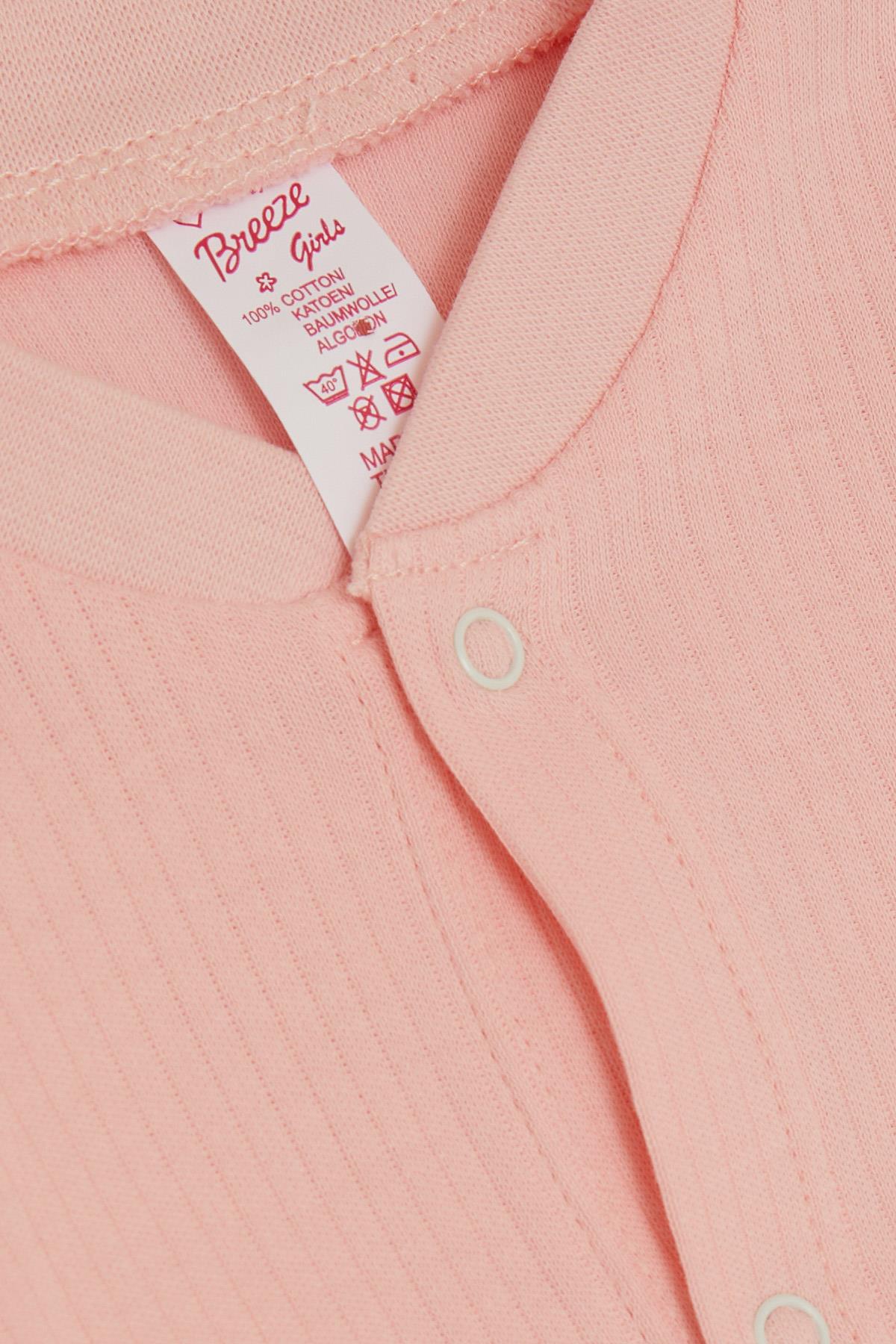 Breeze Kız Bebek Tulum Fitilli Pembe (0-6 Ay)