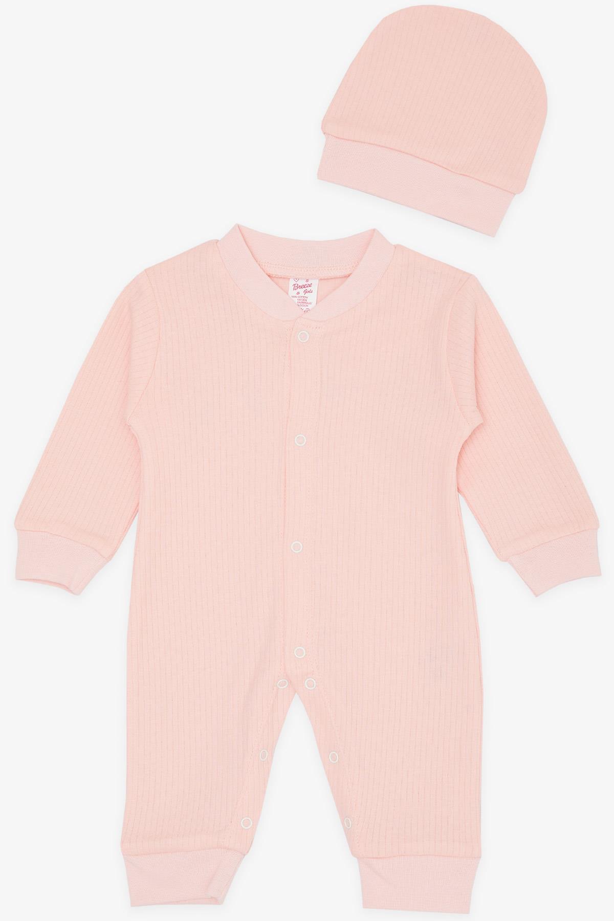 Breeze Kız Bebek Tulum Fitilli Pembe (0-6 Ay)